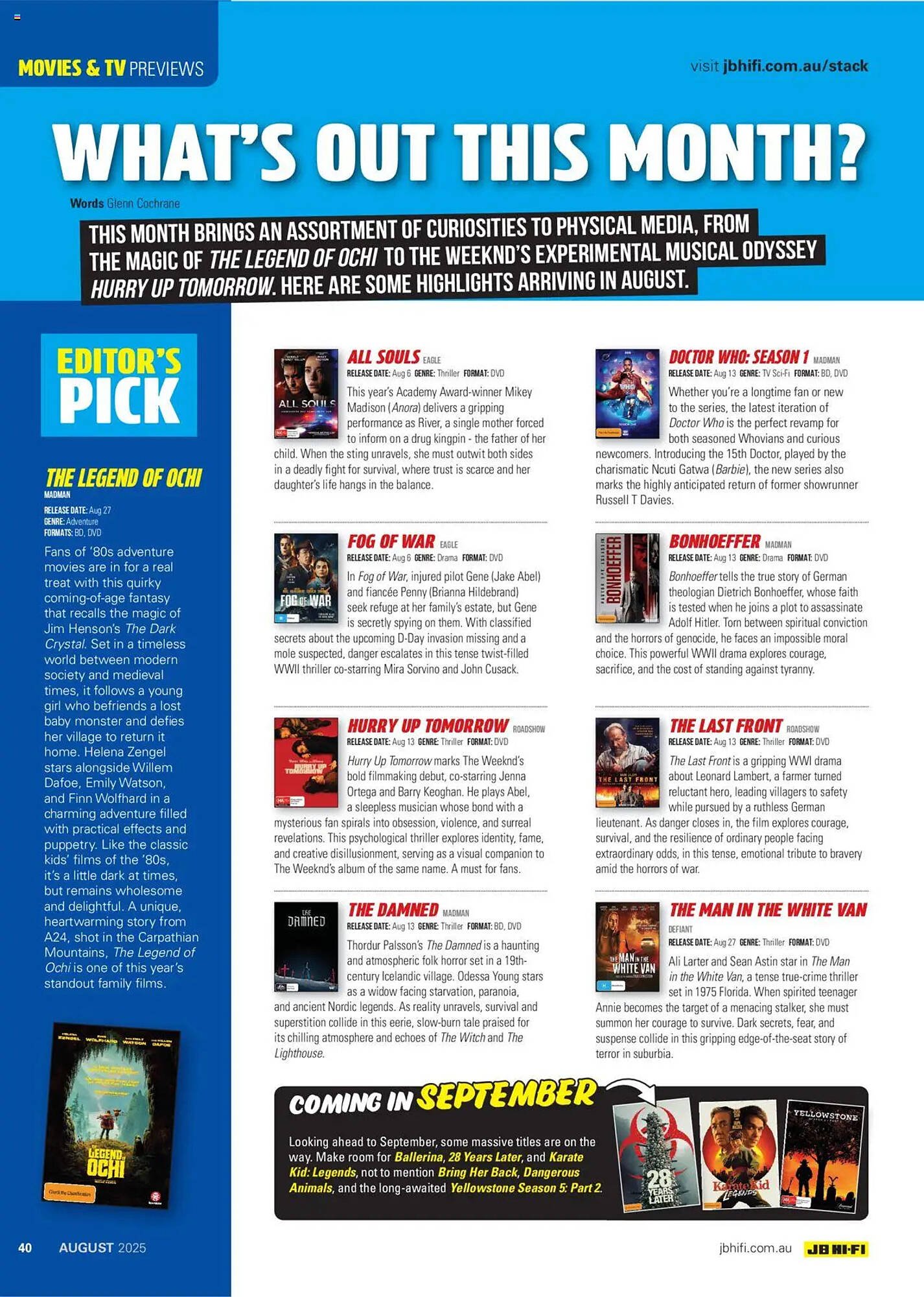 JB Hi-Fi catalogue (2025-08-01 - 2025-08-31)