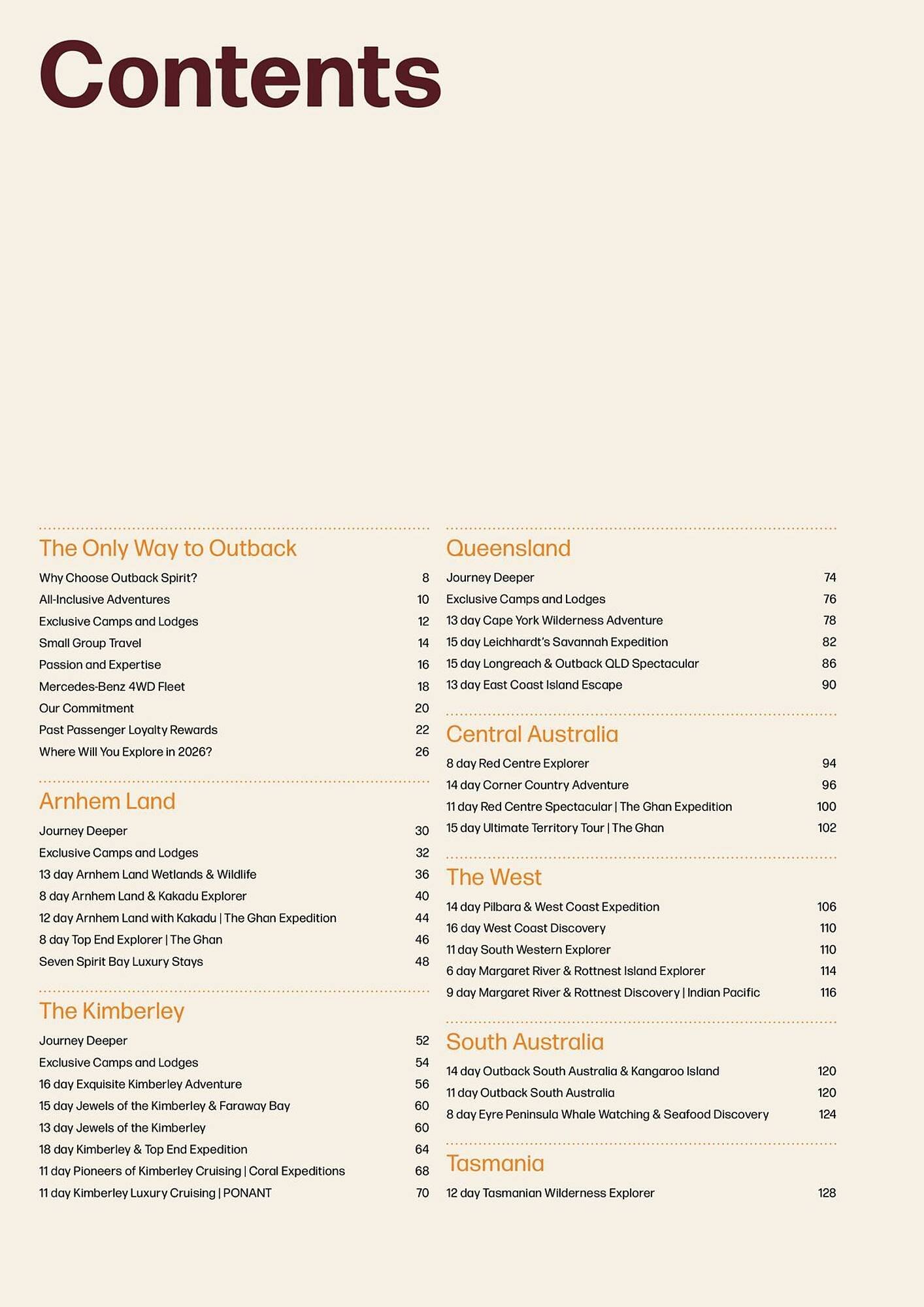 Flight Centre catalogue (2026-01-01 - 2026-12-31)