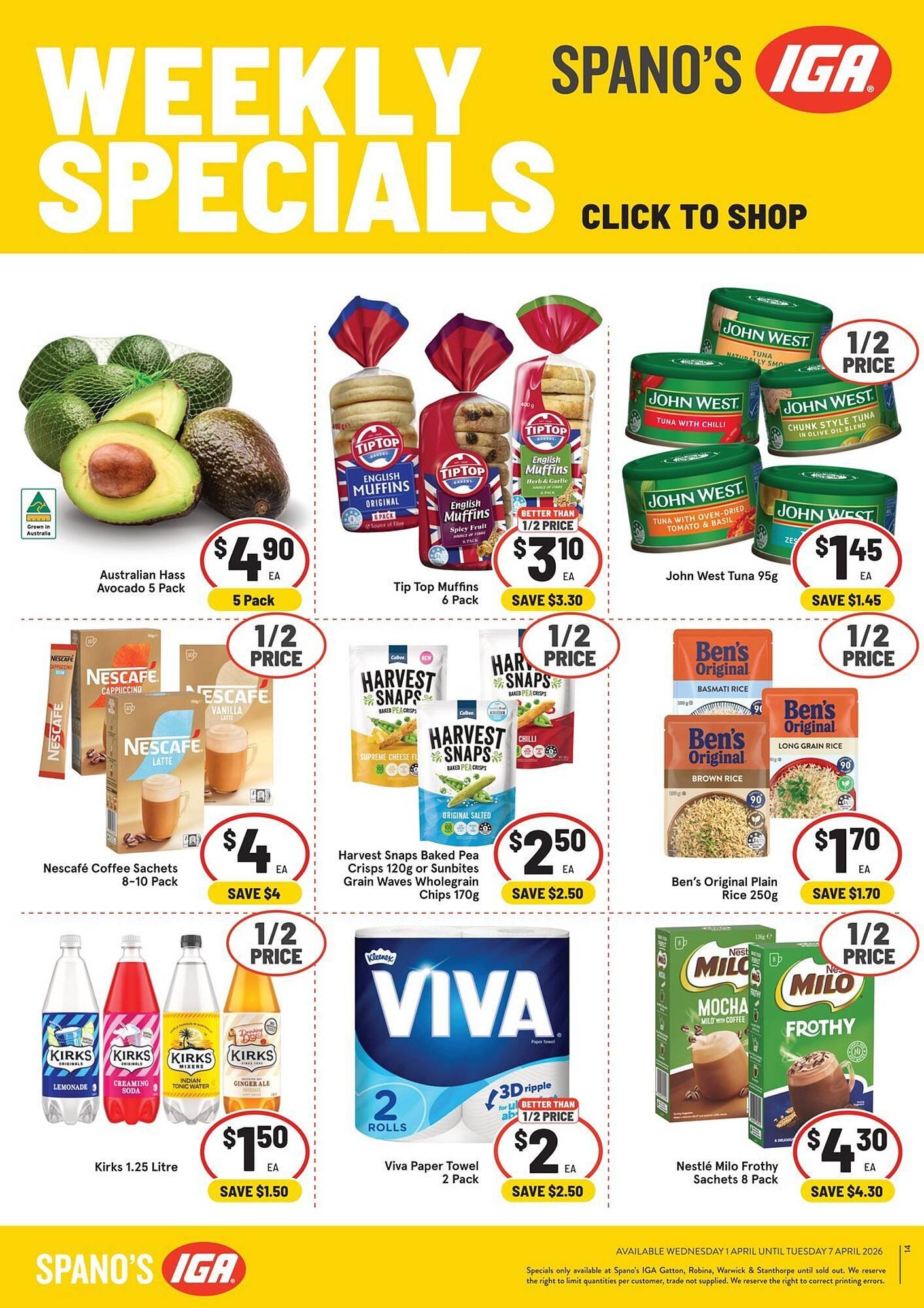 IGA catalogue (2026-04-01 - 2026-04-07) | 12