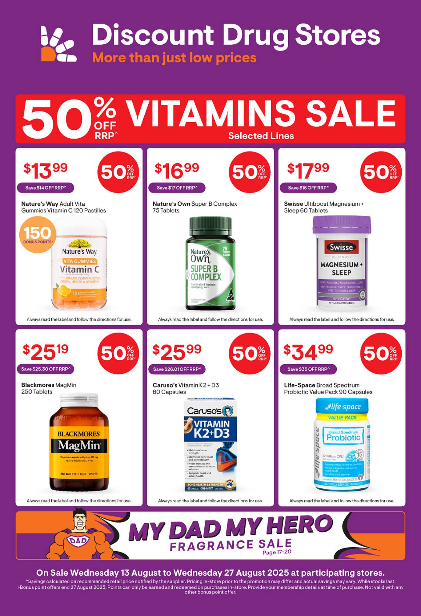 Discount Drug Stores catalogue (2025-08-13 - 2025-08-27) | 1