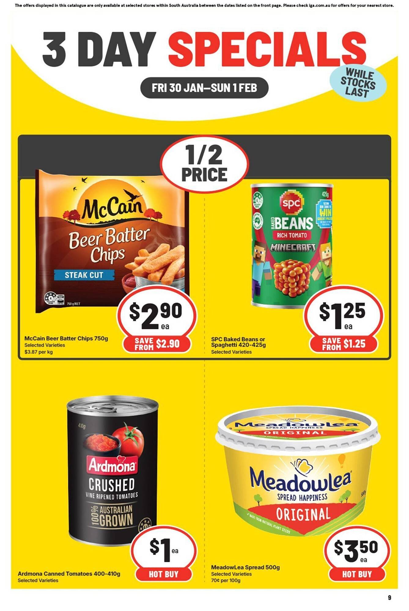 IGA catalogue (2026-01-30 - 2026-02-01) | 3