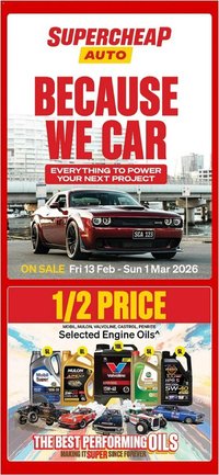 SuperCheap Auto catalogue (2026-02-13 - 2026-03-01)