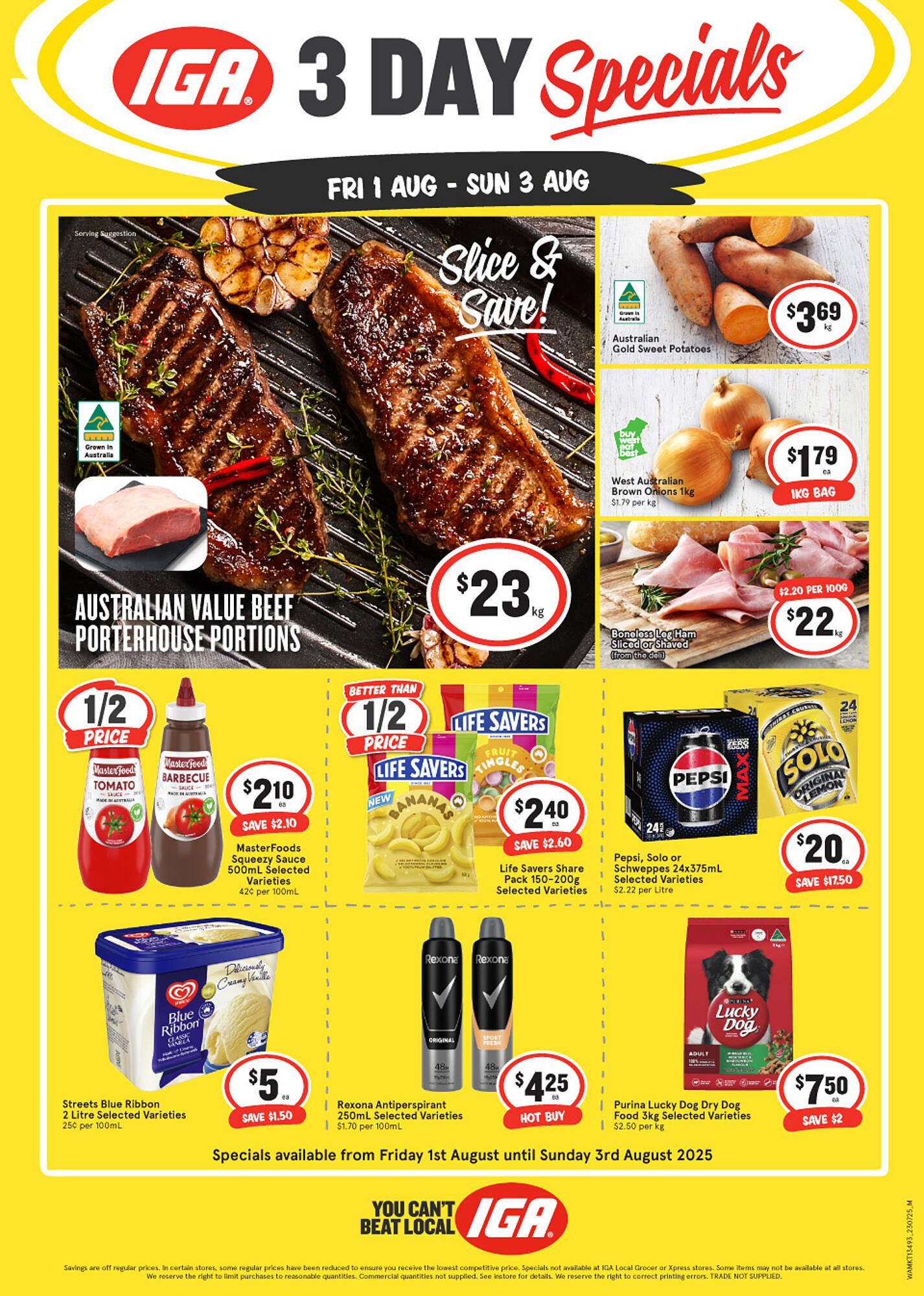 IGA catalogue (2025-08-01 - 2025-08-03) | 1