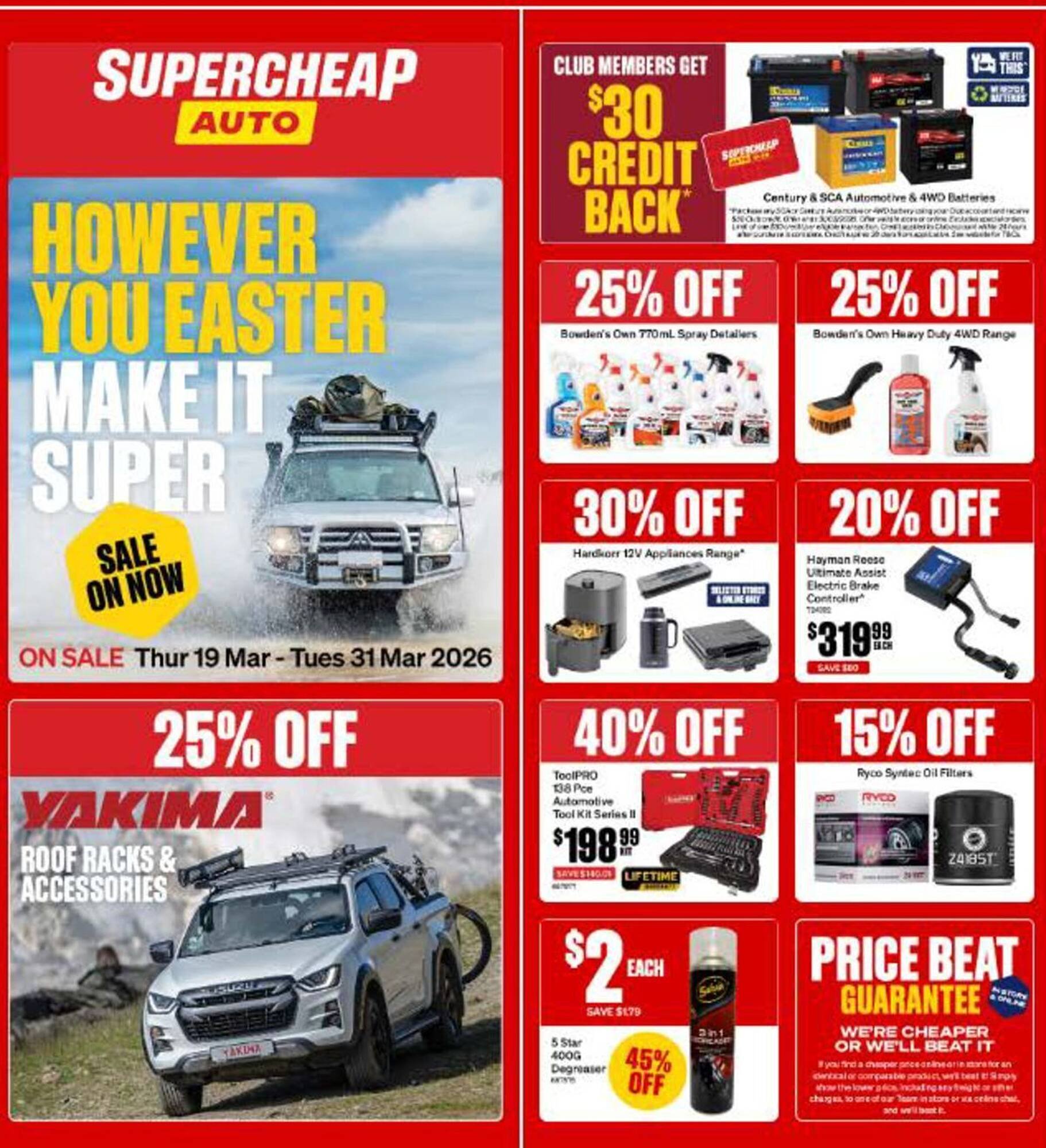 SuperCheap Auto catalogue (2026-03-19 - 2026-03-31) | 1