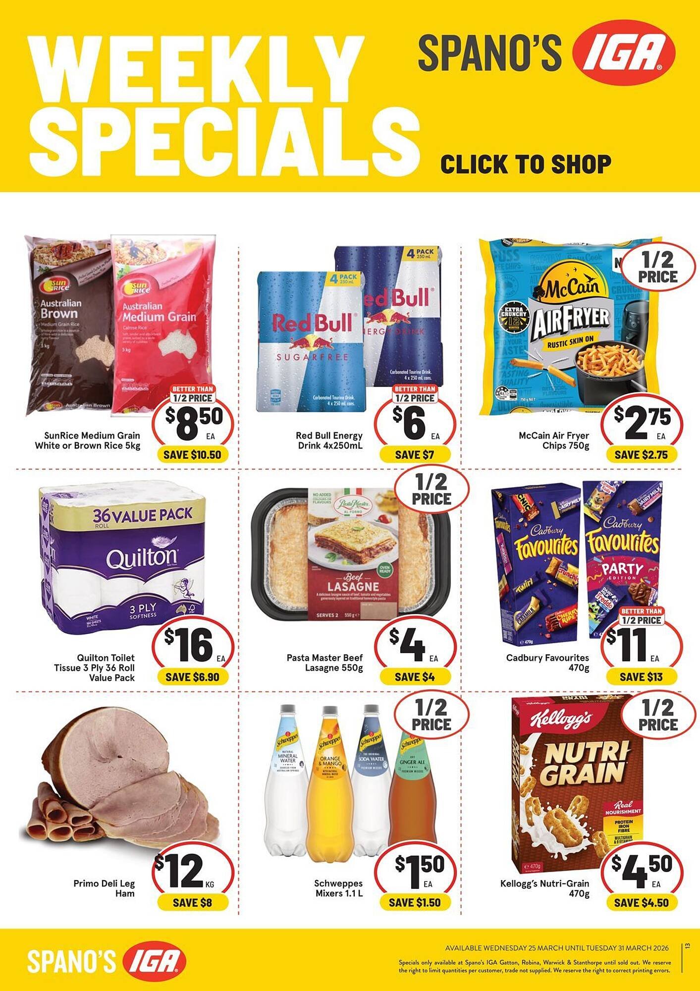 IGA catalogue (2026-03-25 - 2026-03-31) | 1