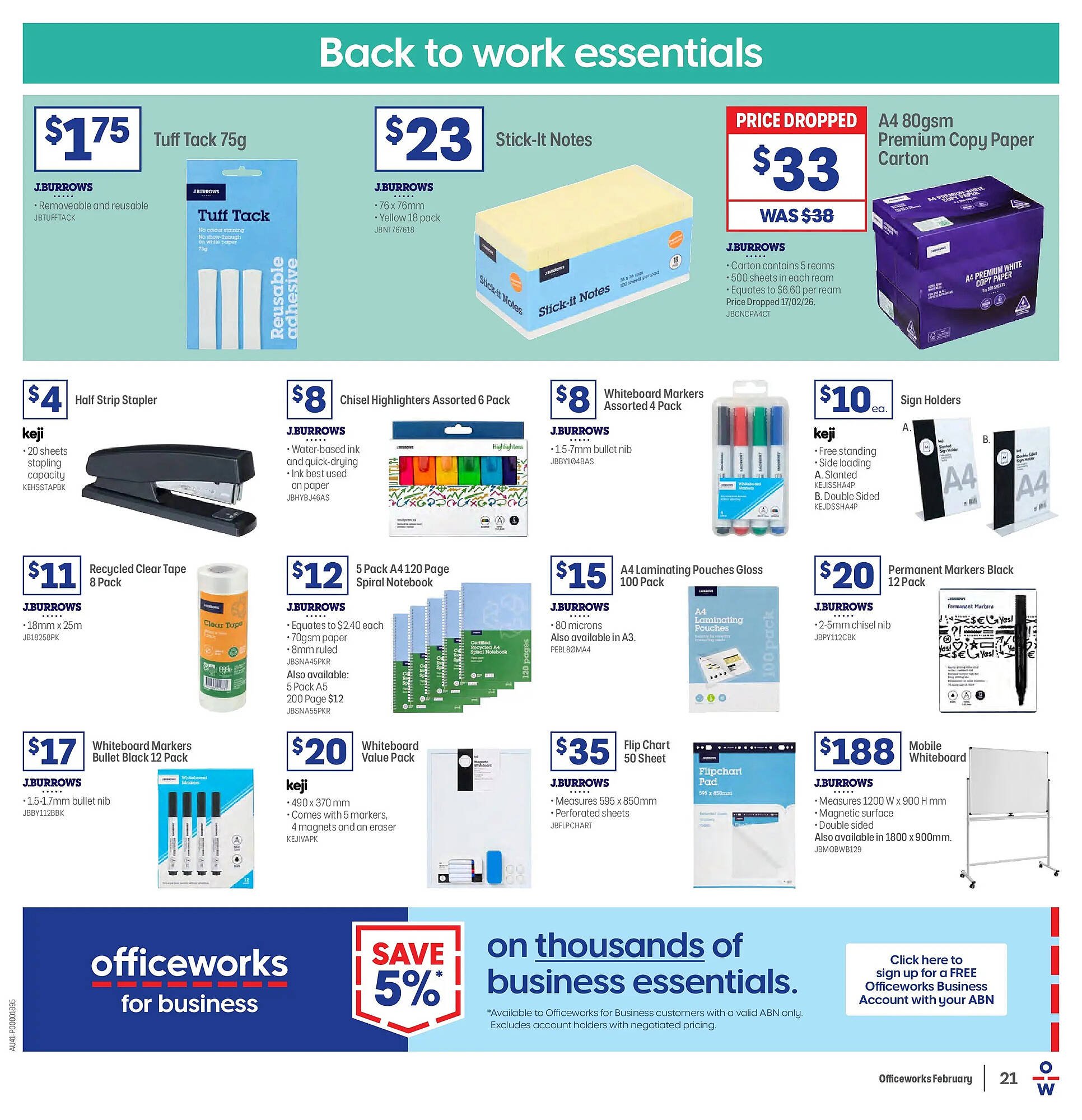 Officeworks catalogue (2026-02-16 - 2026-02-28) | 21