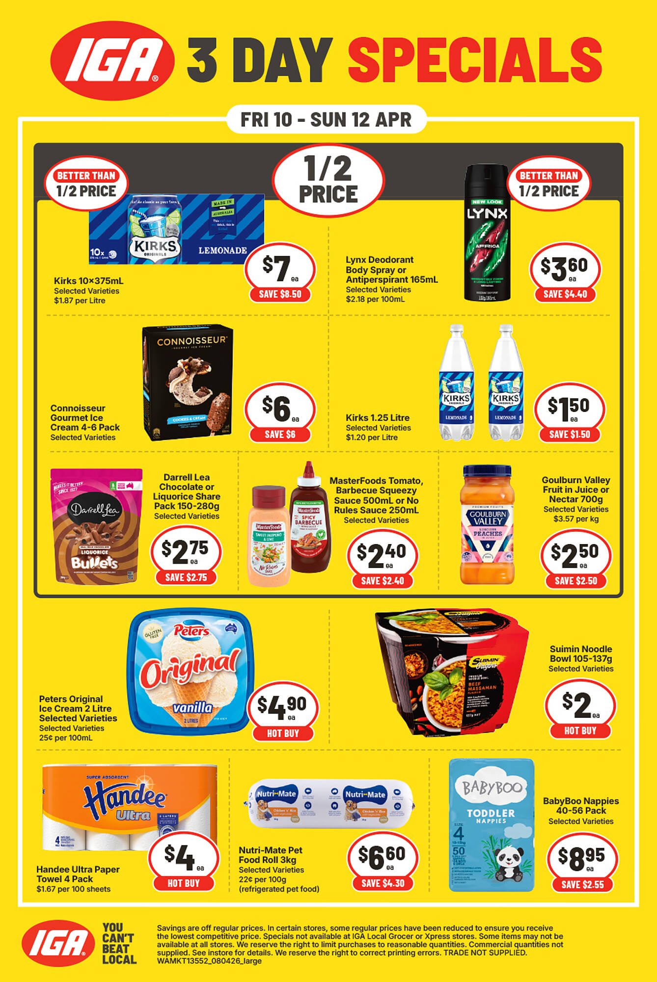IGA catalogue (2026-04-10 - 2026-04-12) | 1