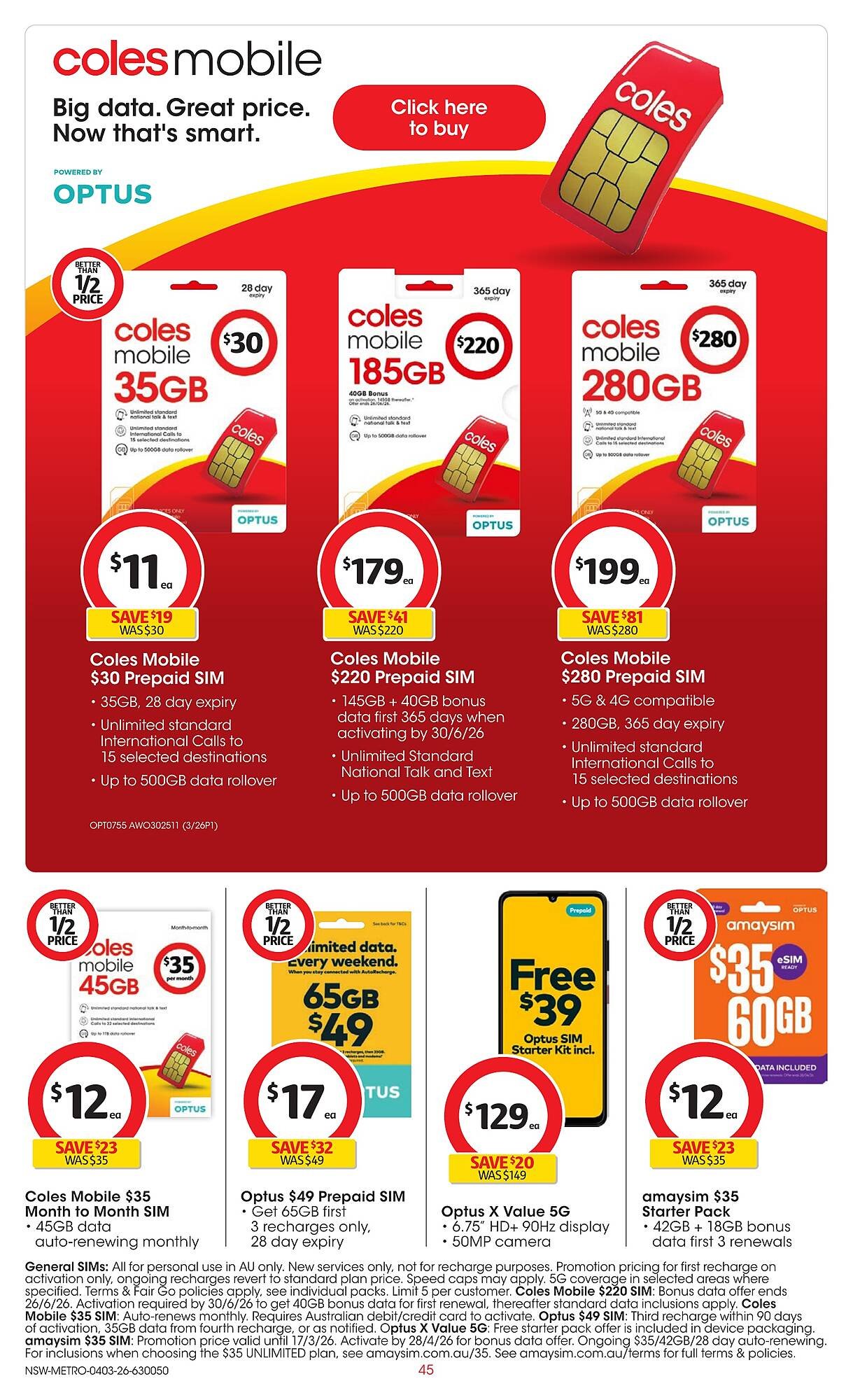 Coles catalogue (2026-03-04 - 2026-03-10) | 45