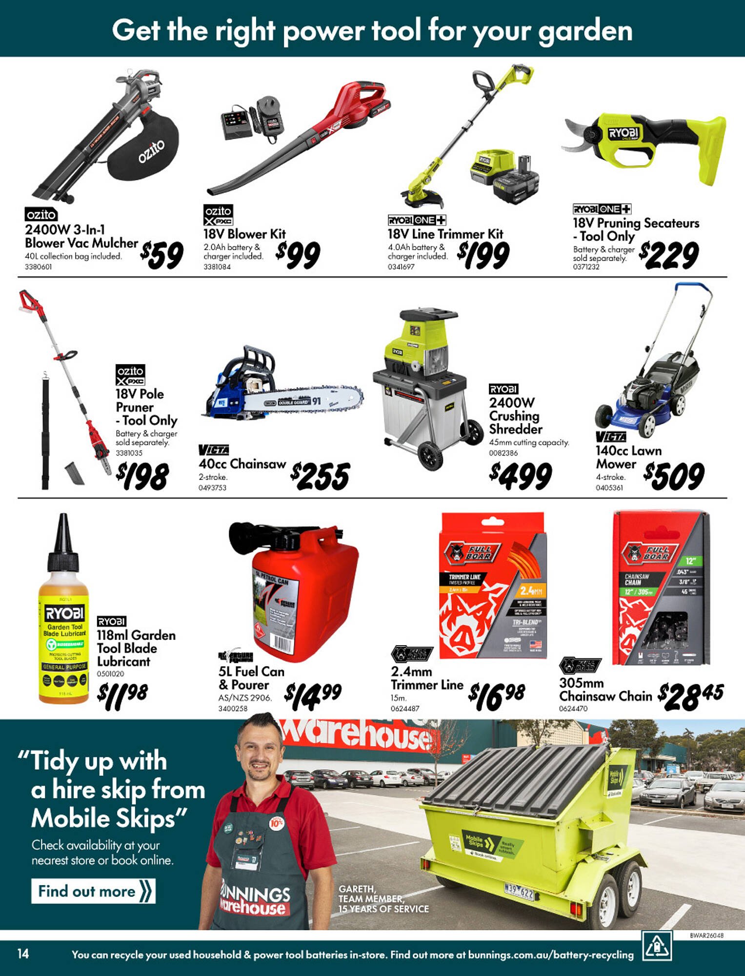 Bunnings catalogue (2026-03-11 - 2026-04-05) | 14