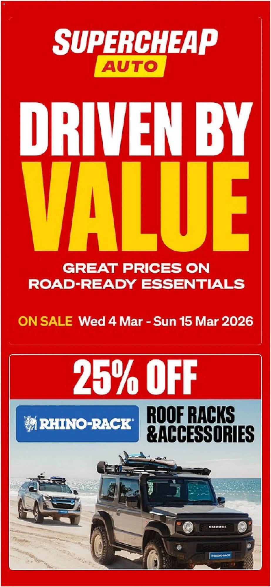 SuperCheap Auto catalogue (2026-03-04 - 2026-03-15) | 1