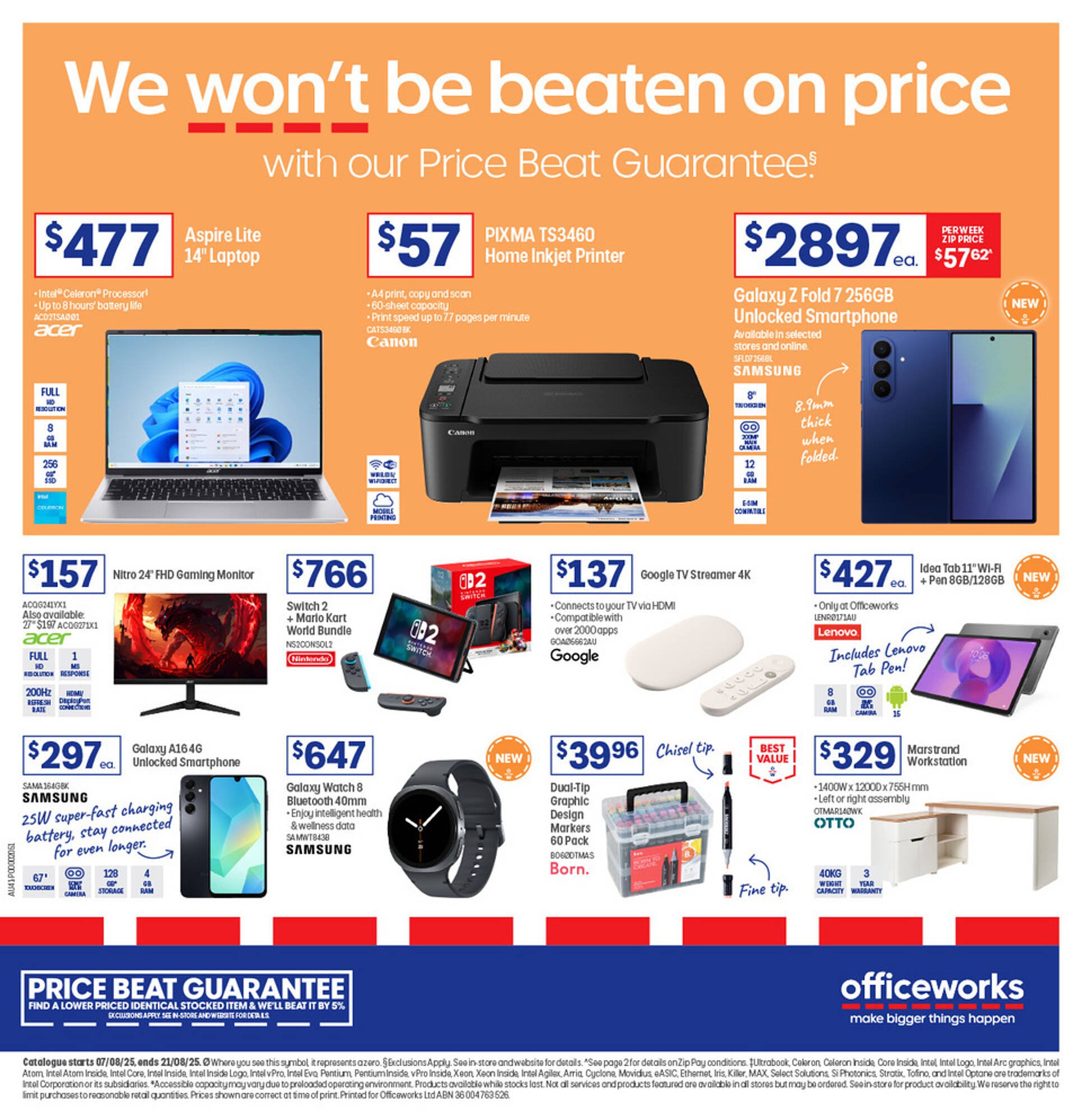 Officeworks catalogue (2025-08-07 - 2025-08-21) | 1