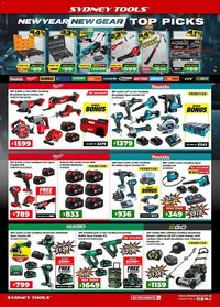 Sydney Tools catalogue (2026-01-01 - 2026-01-16)