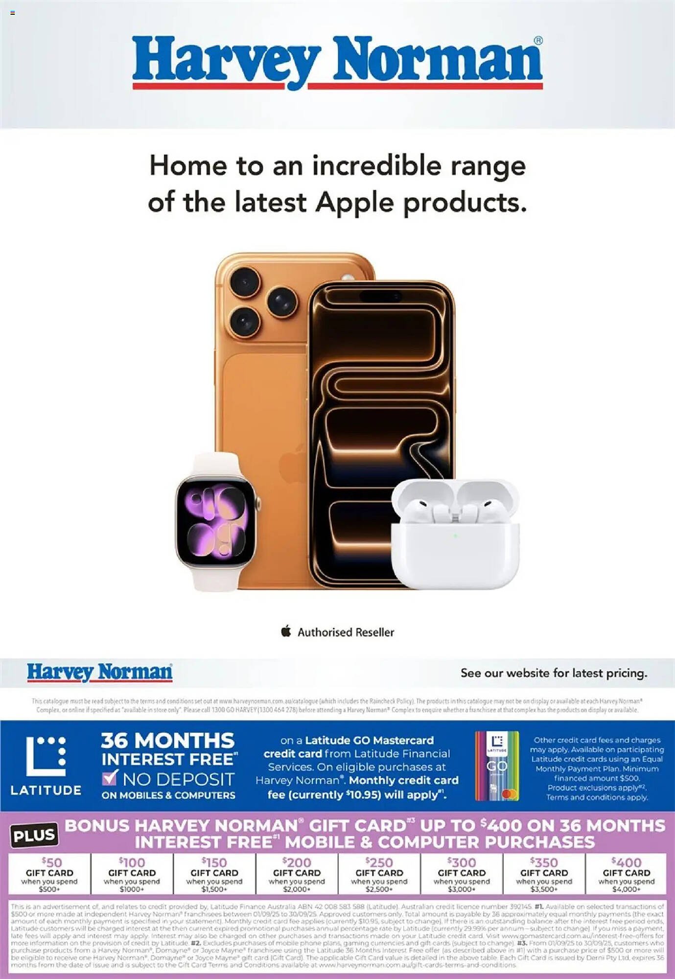 Harvey Norman catalogue (2025-09-18 - 2025-09-30) | 1