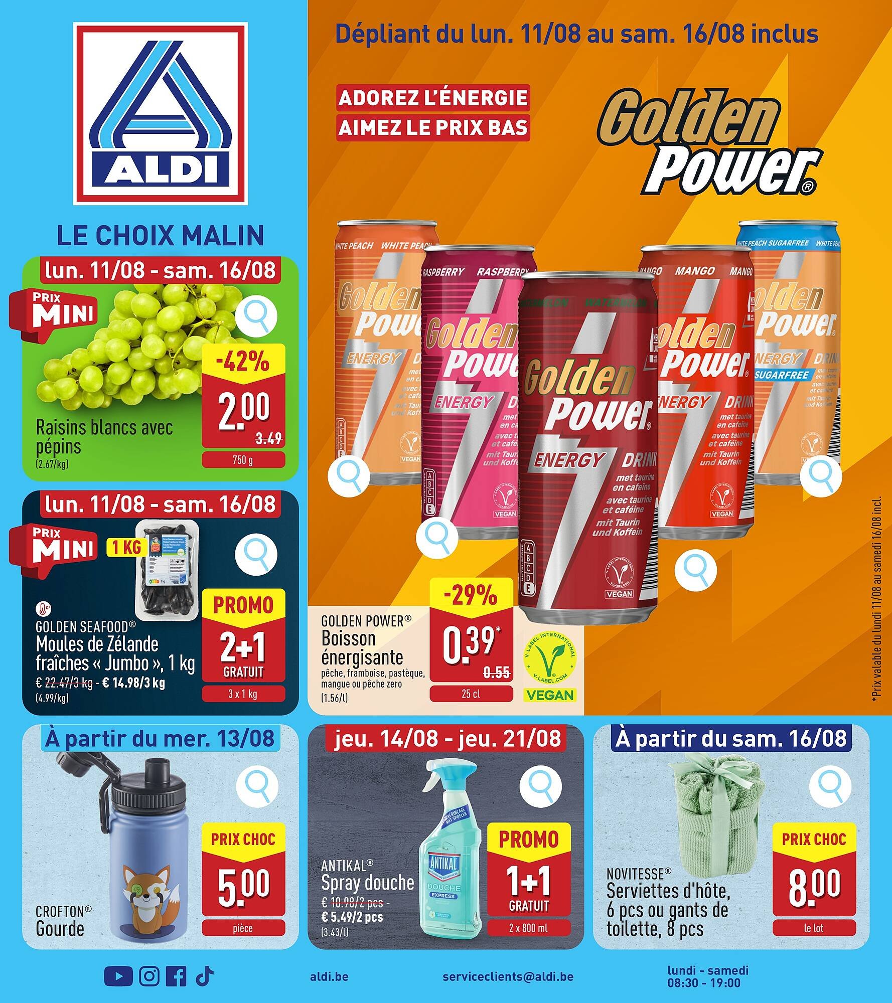 ALDI Dépliant (2025-08-11 - 2025-08-16)