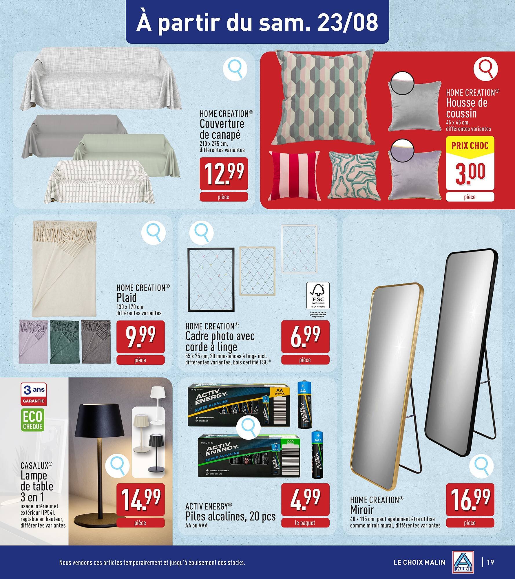 ALDI Dépliant (2025-08-18 - 2025-08-23)