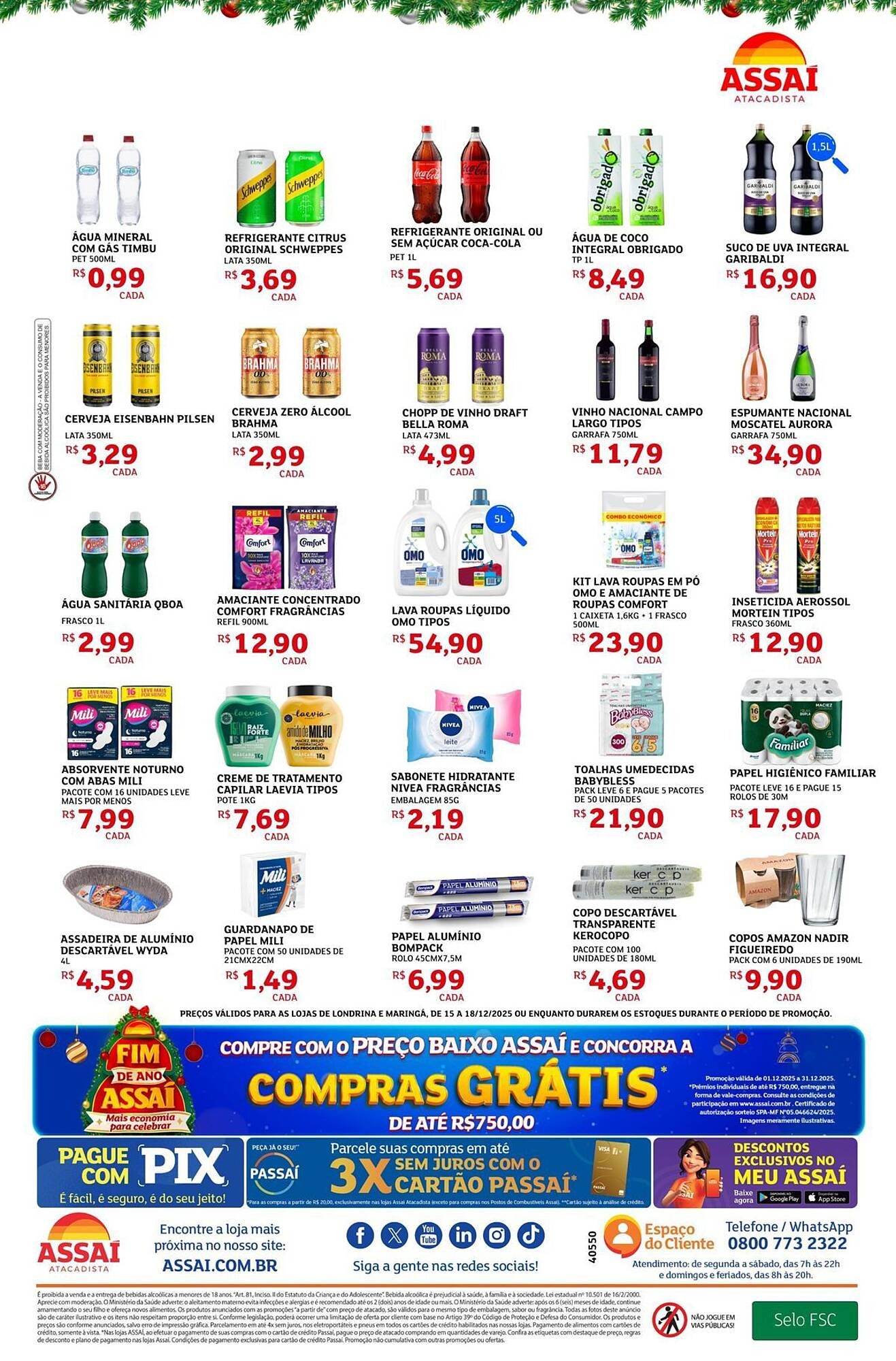 Encarte Assaí Atacadista (2025-12-15 - 2025-12-18)