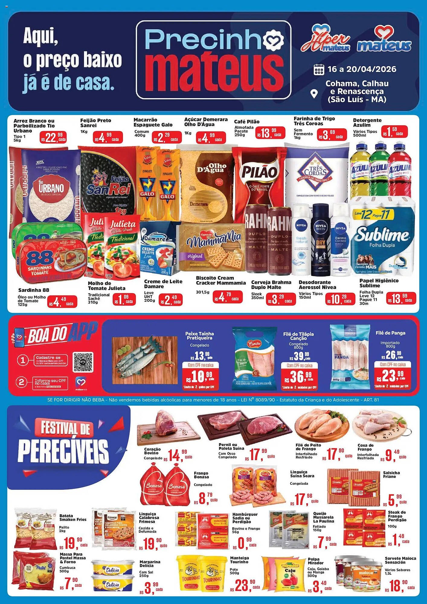 Catálogo Supermercados Mateus (2026-04-16 - 2026-04-20)
