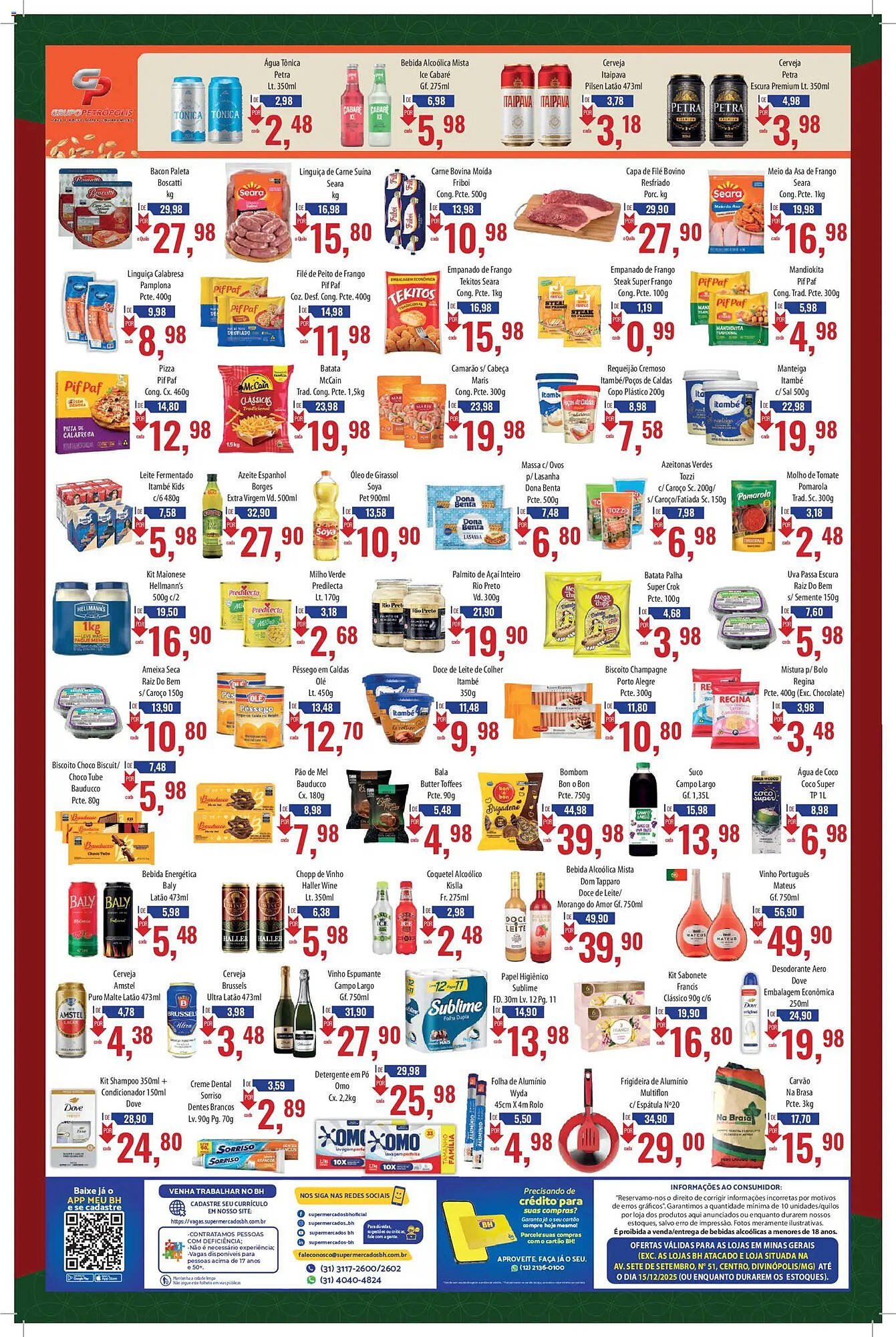Folheto Supermercados BH (2025-12-01 - 2025-12-16)