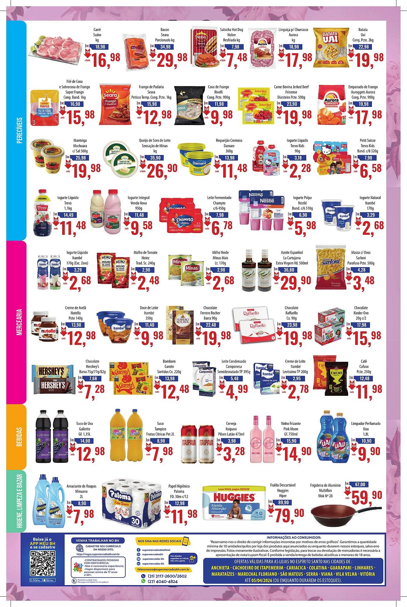 Folheto Supermercados BH (2026-03-23 - 2026-04-05)