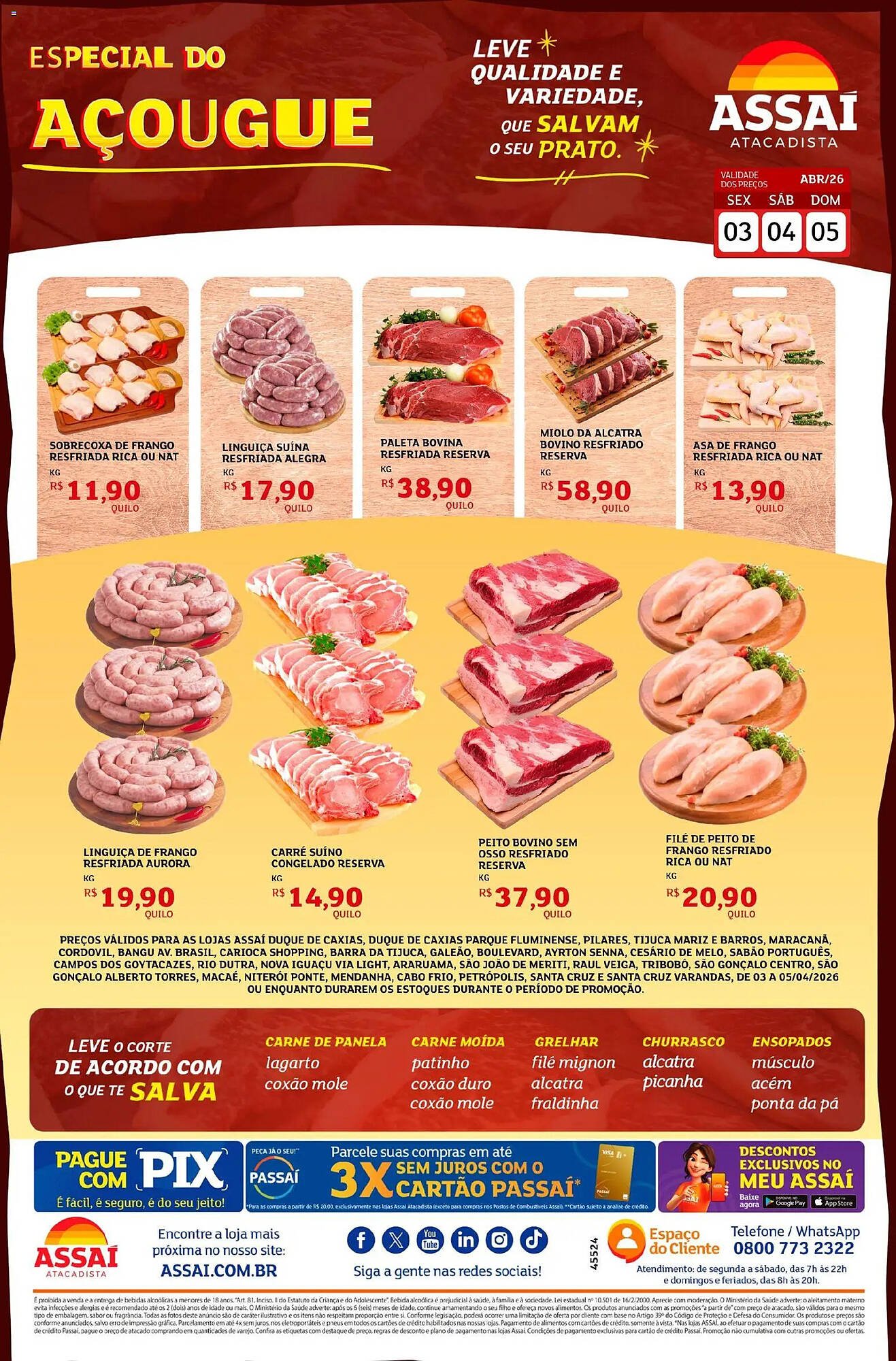 Encarte Assaí Atacadista (2026-04-03 - 2026-04-05)