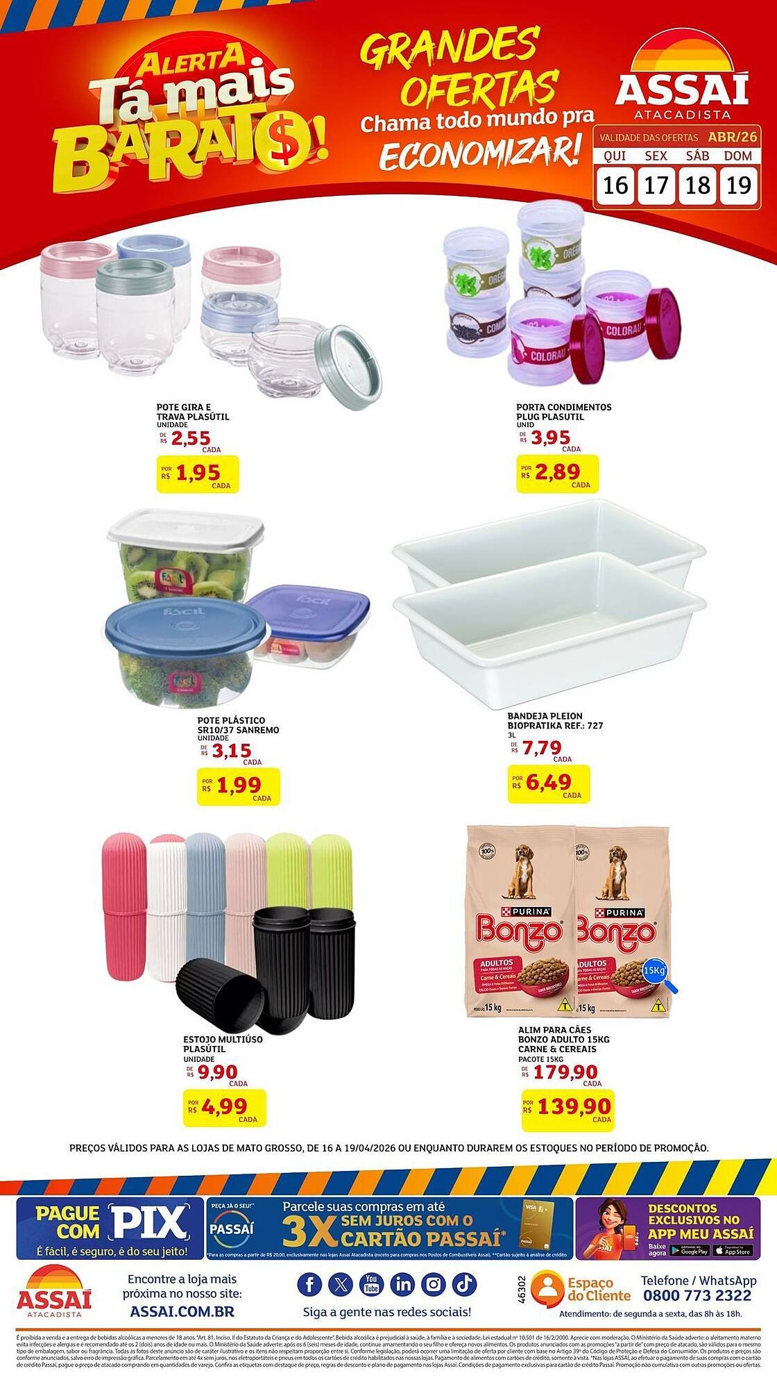 Encarte Assaí Atacadista (2026-04-16 - 2026-04-19)