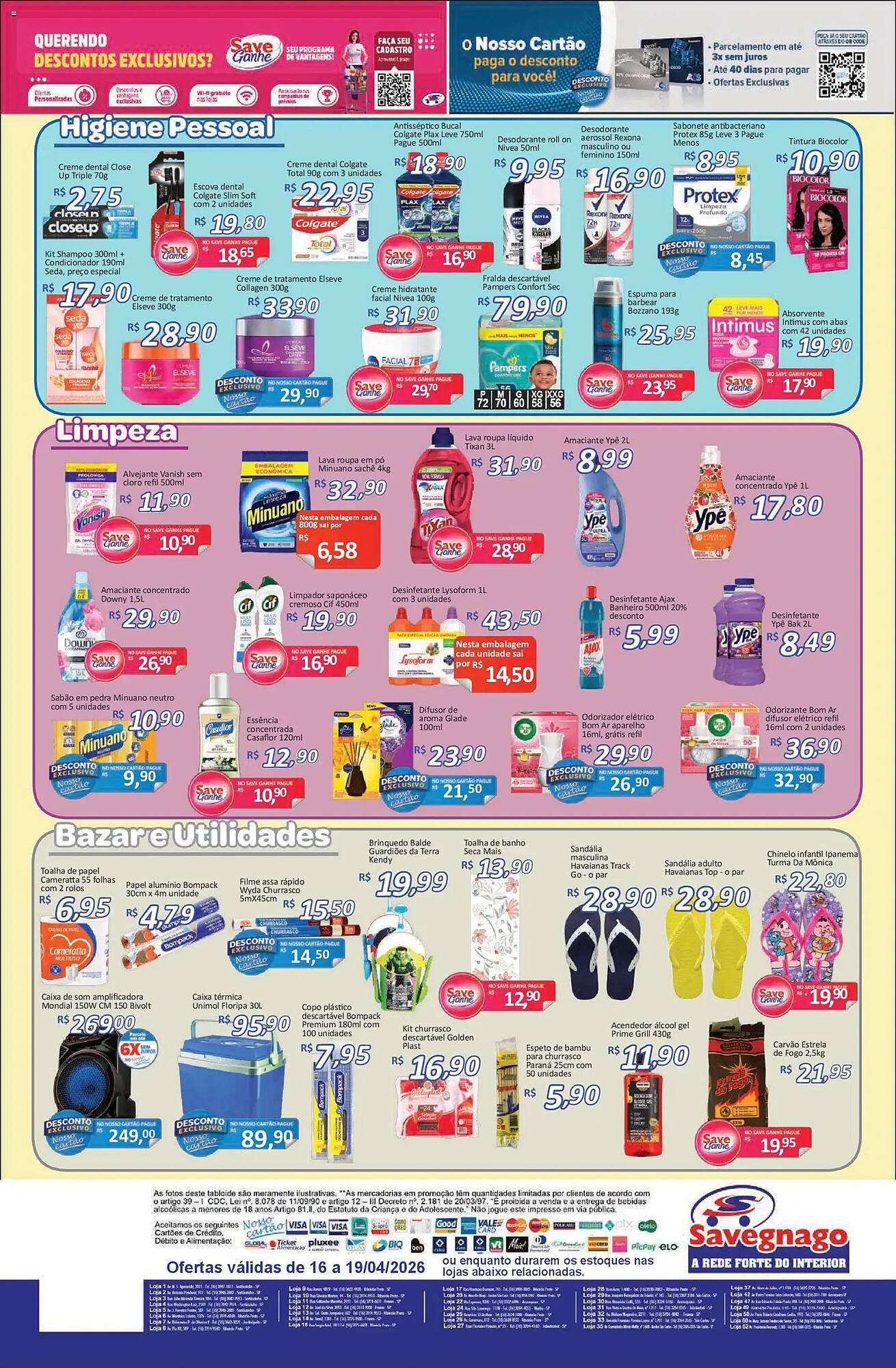 Catálogo Supermercados Savegnago (2026-04-16 - 2026-04-20)