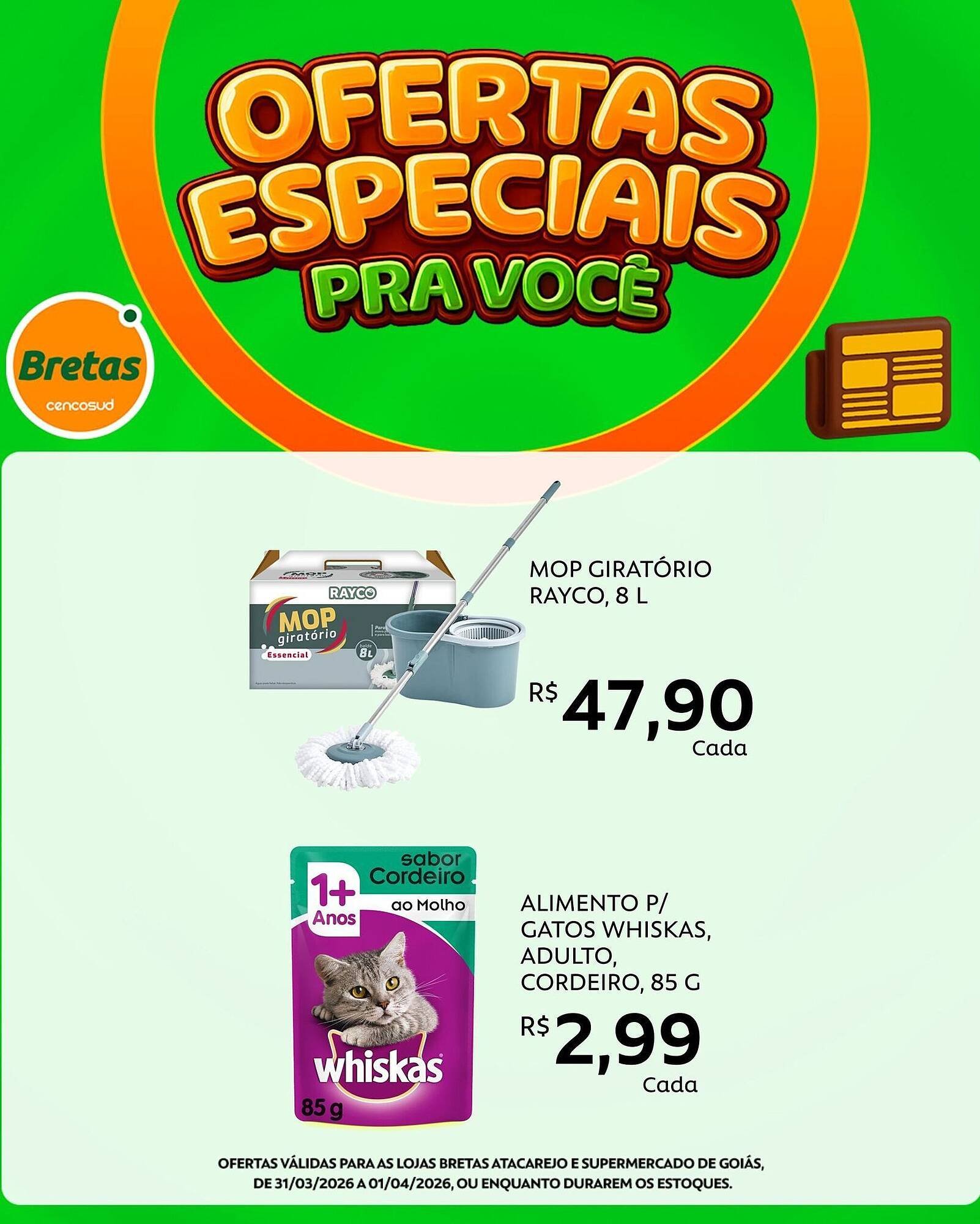 Catálogo Supermercados Bretas (2026-03-31 - 2026-04-01)
