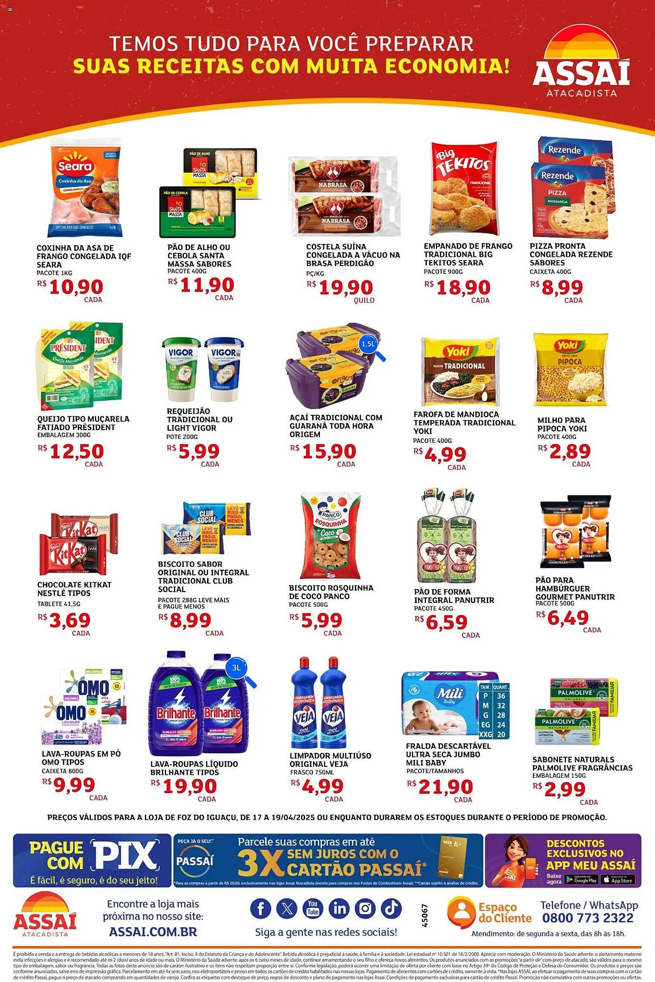 Encarte Assaí Atacadista (2026-04-17 - 2026-04-19)