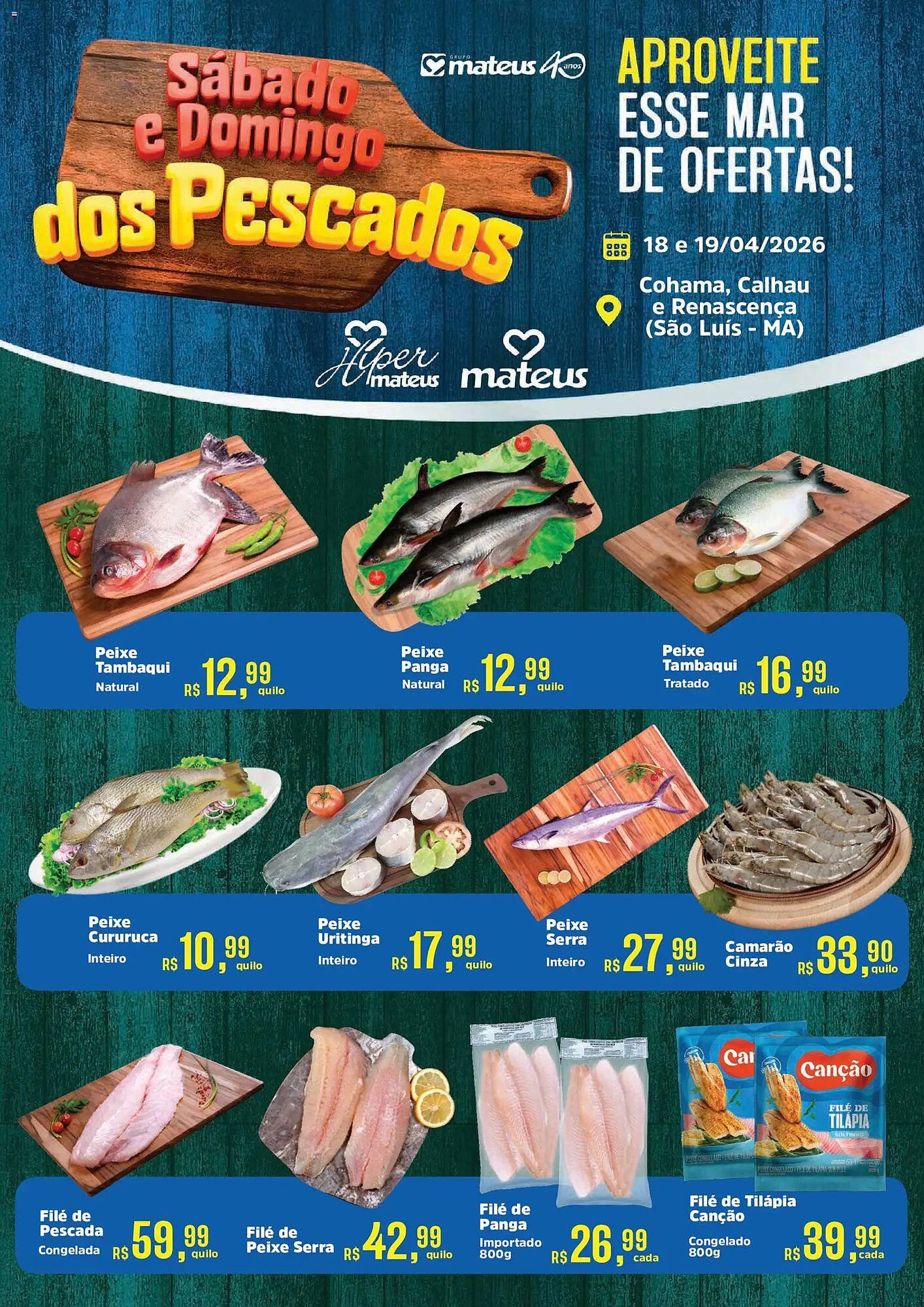 Catálogo Supermercados Mateus (2026-04-18 - 2026-04-19)