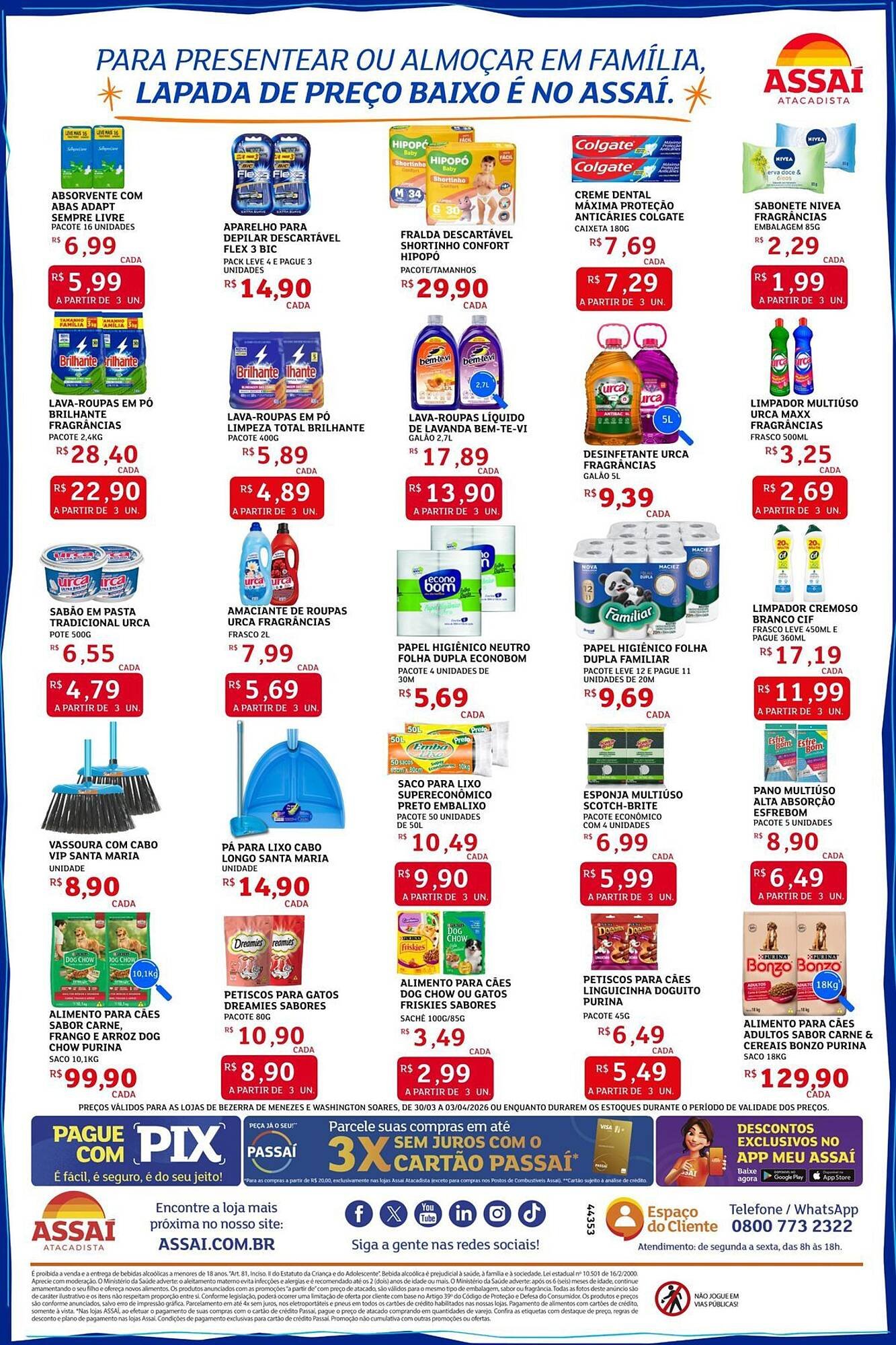 Encarte Assaí Atacadista (2026-03-30 - 2026-04-03)