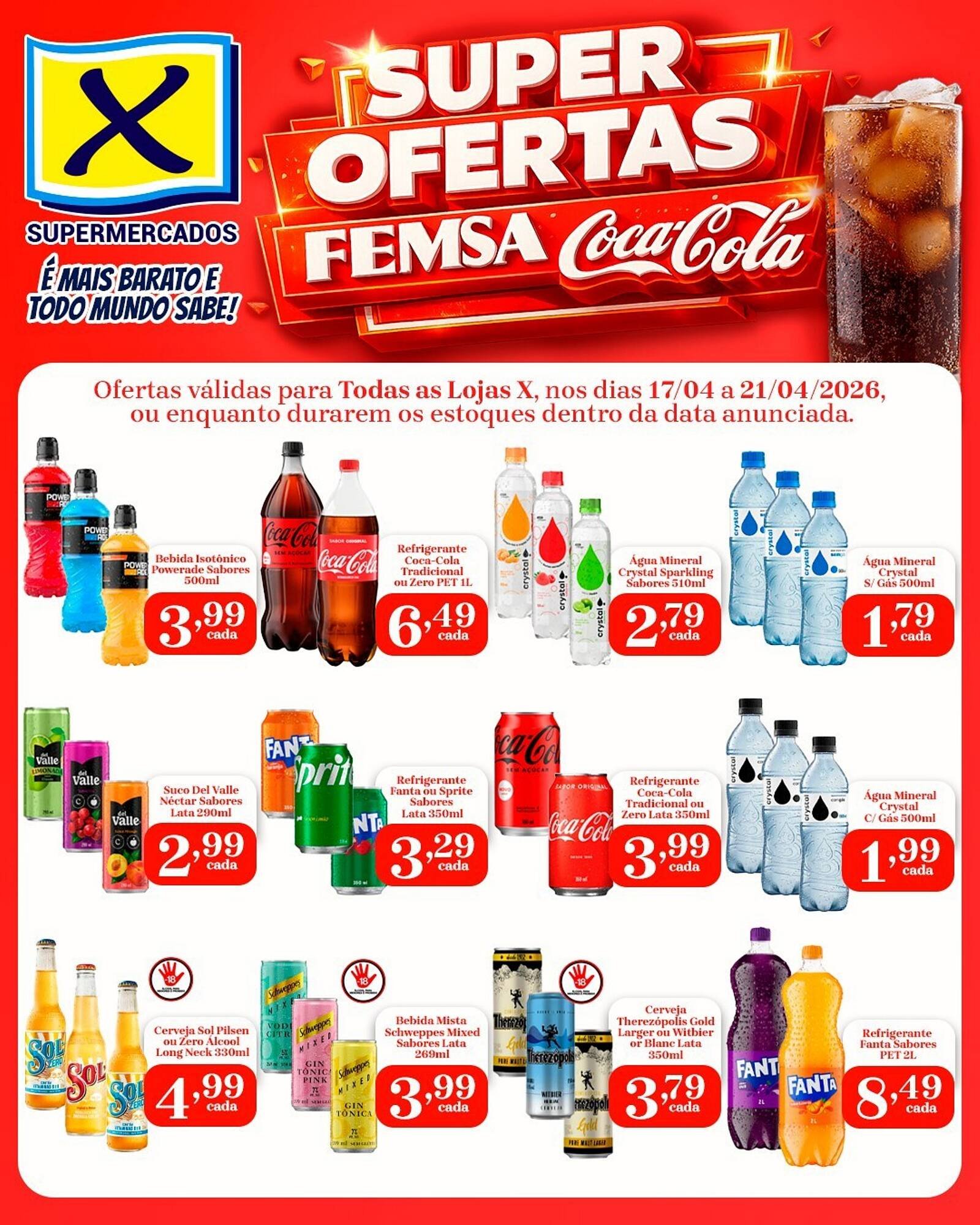 Folheto X Supermercados (2026-04-17 - 2026-04-21)