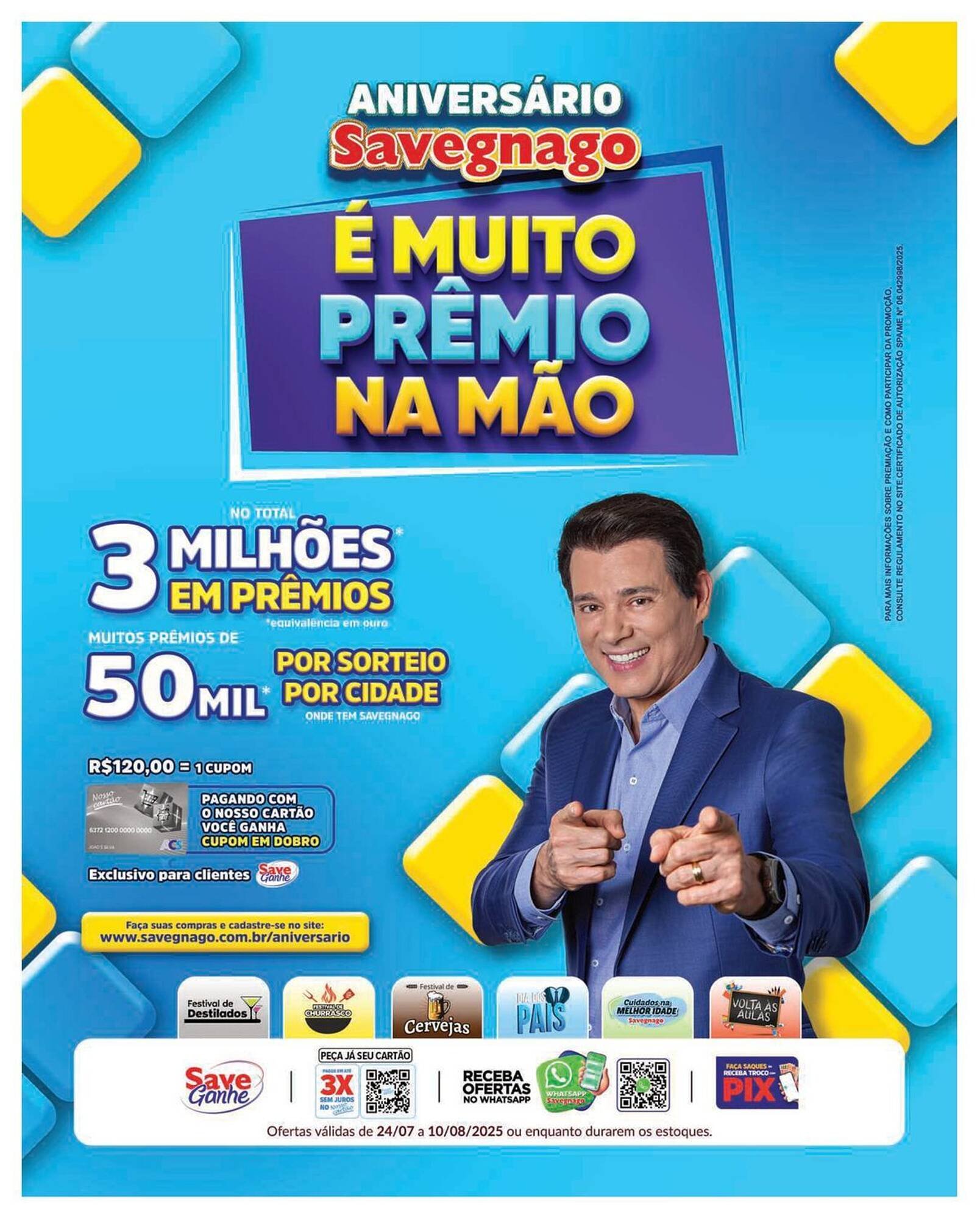 Catálogo Supermercados Savegnago (2025-07-24 - 2025-08-10)
