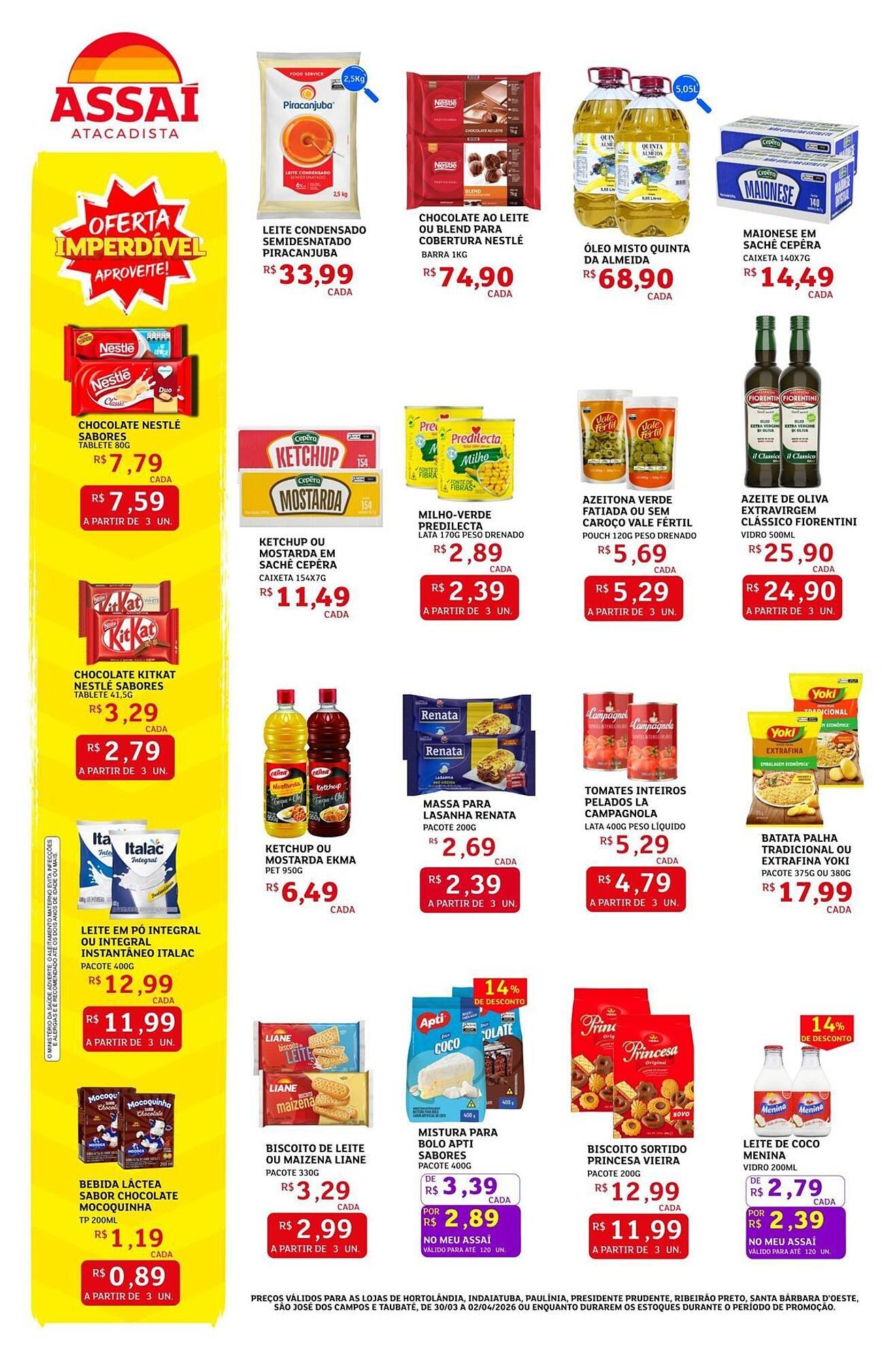 Encarte Assaí Atacadista (2026-03-30 - 2026-04-02)
