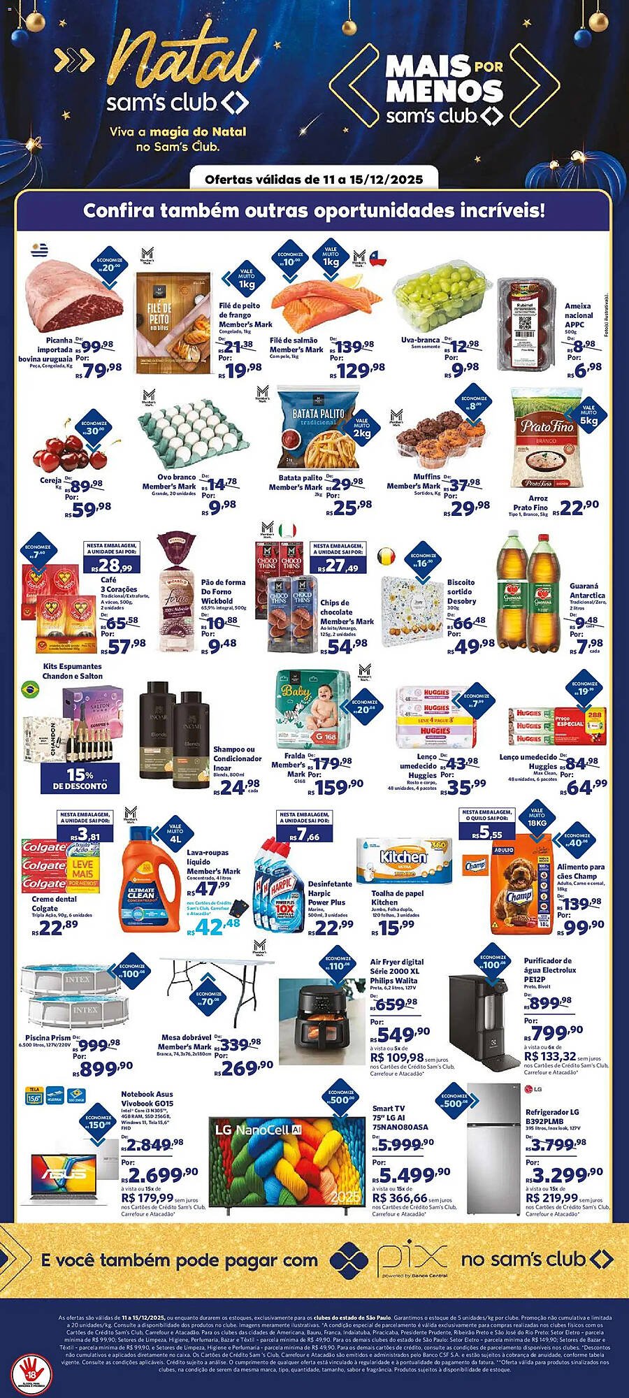 Folheto Sam's Club (2025-12-11 - 2025-12-15)
