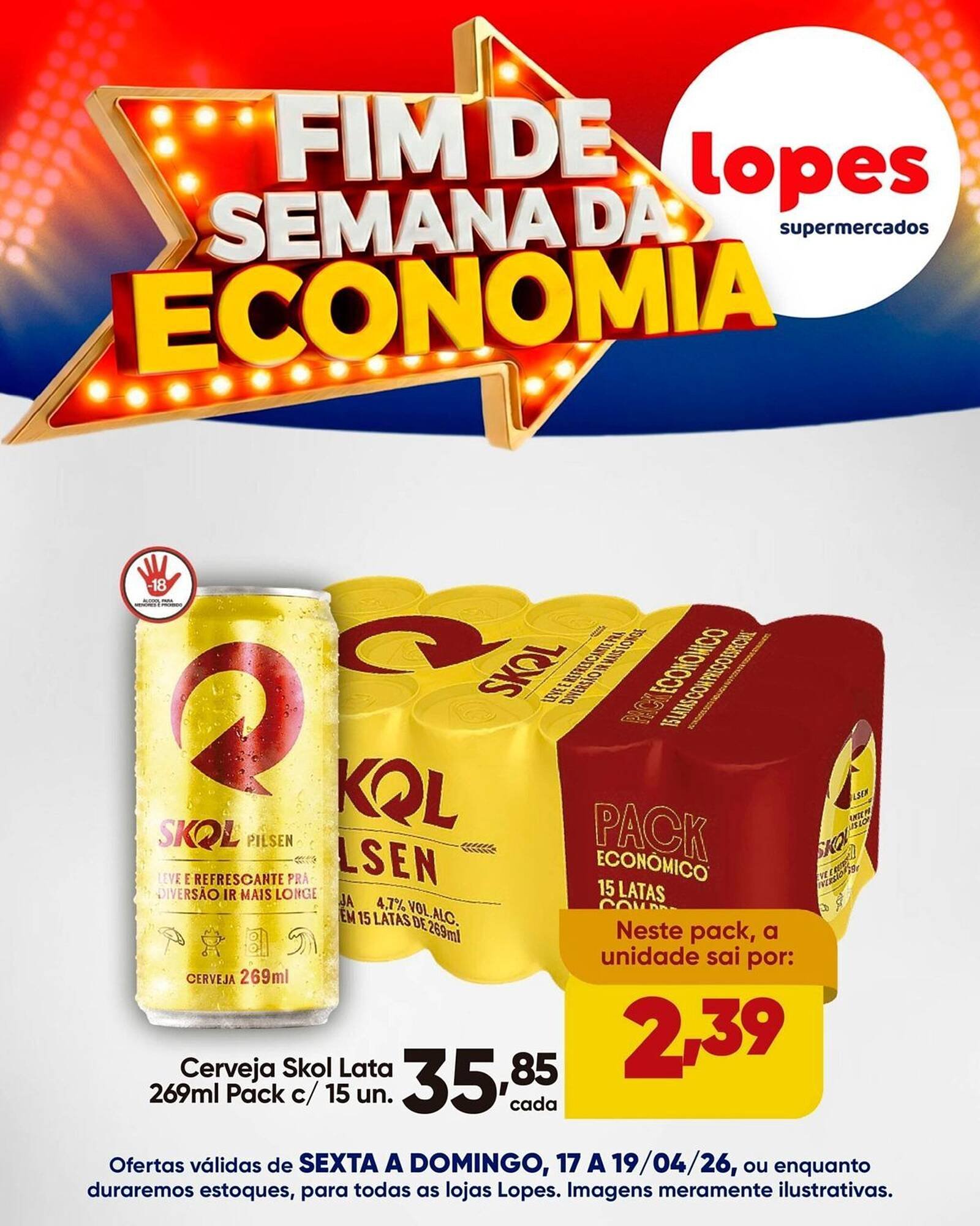 Folheto Lopes Supermercados (2026-04-17 - 2026-04-19)