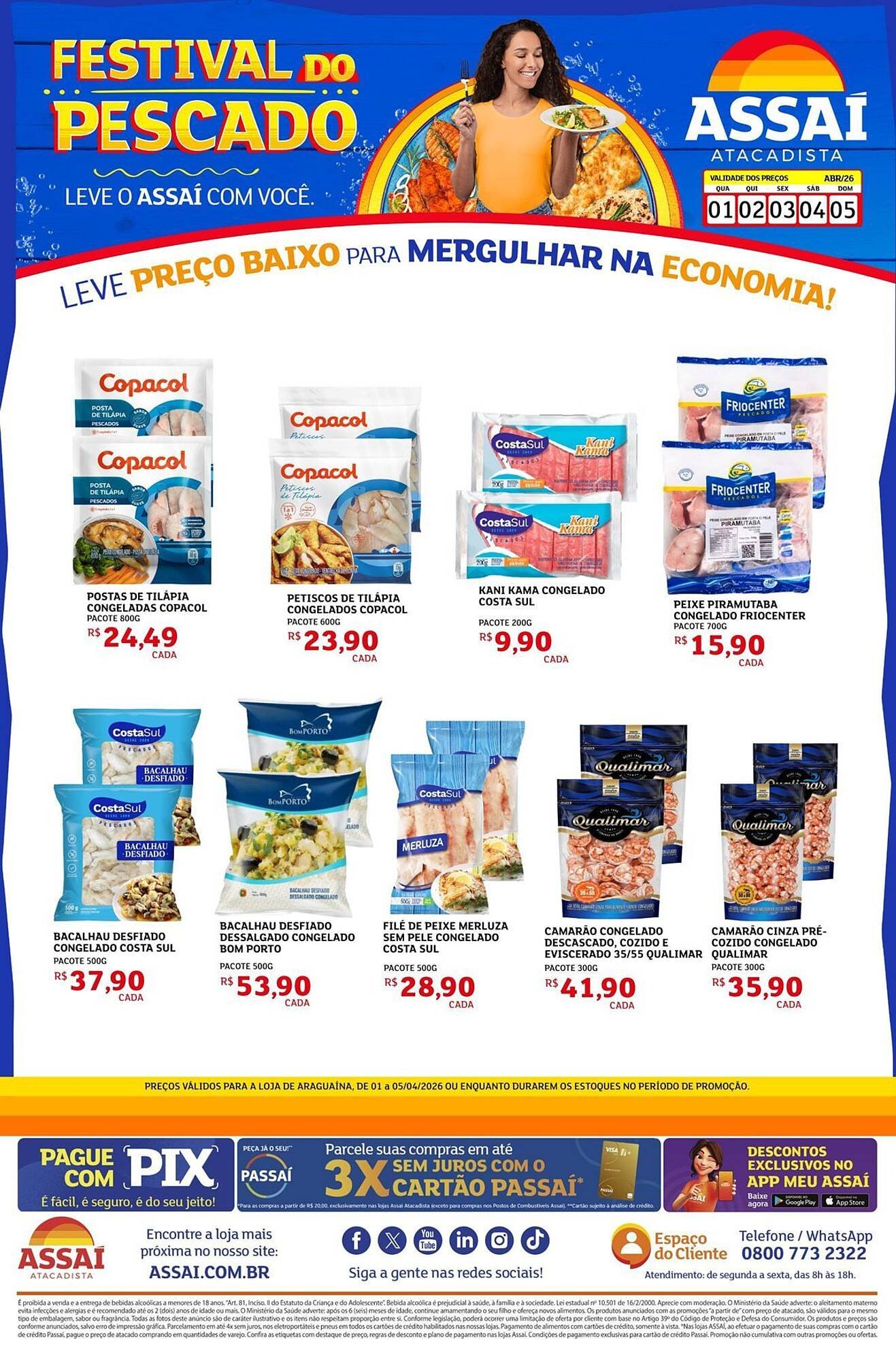 Encarte Assaí Atacadista (2026-04-01 - 2026-04-05)