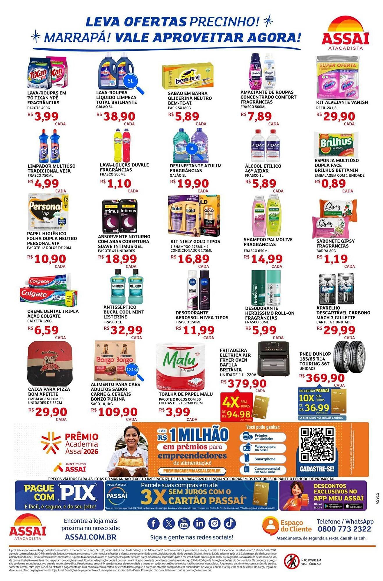 Encarte Assaí Atacadista (2026-04-16 - 2026-04-19)