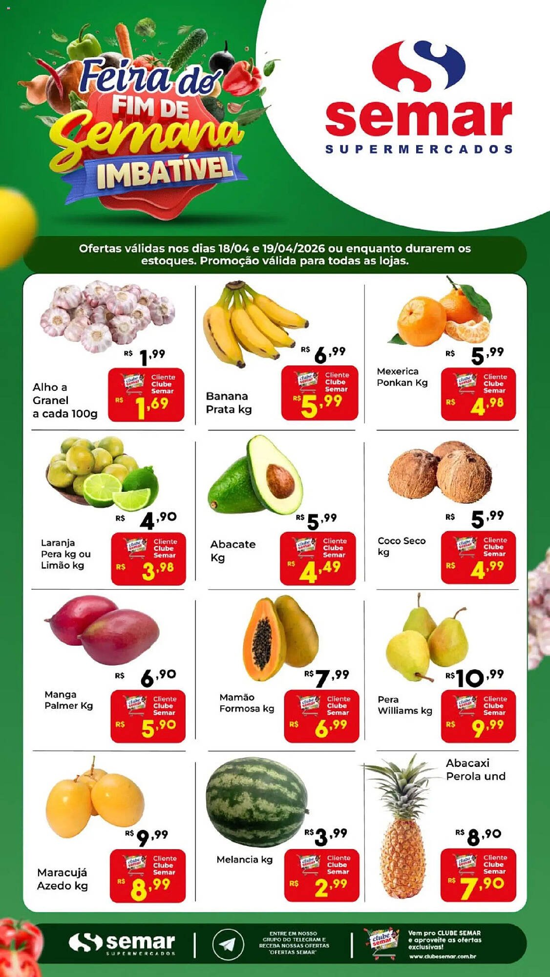 Folheto Semar Supermercado (2026-04-18 - 2026-04-19)