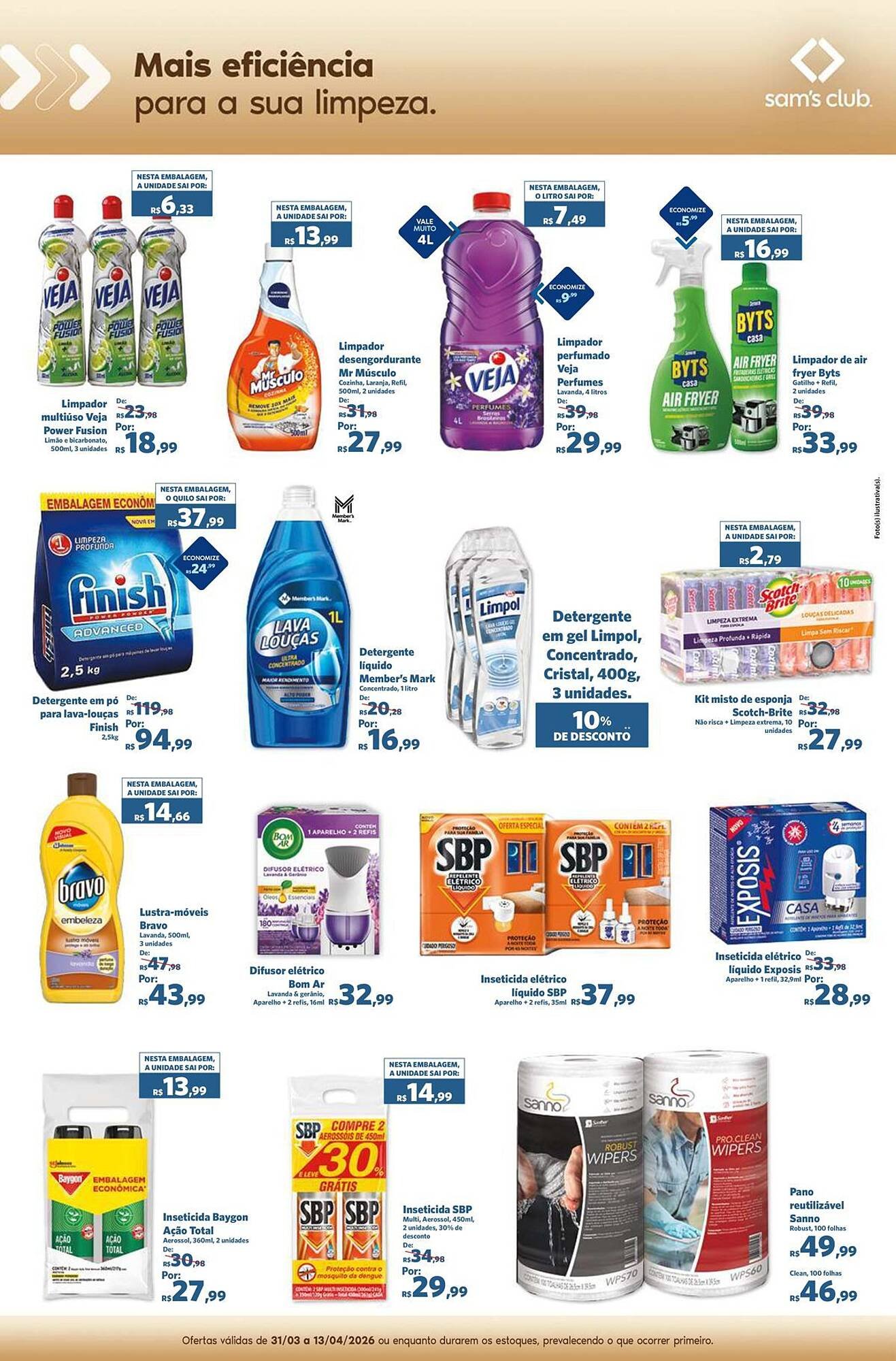 Folheto Sam's Club (2026-03-31 - 2026-04-13)