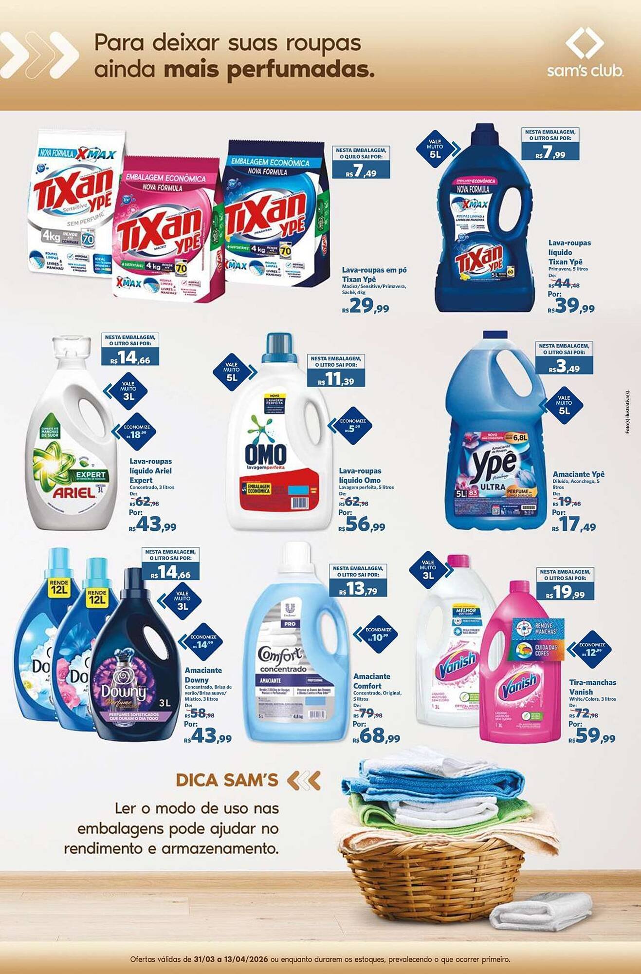 Folheto Sam's Club (2026-03-31 - 2026-04-13)