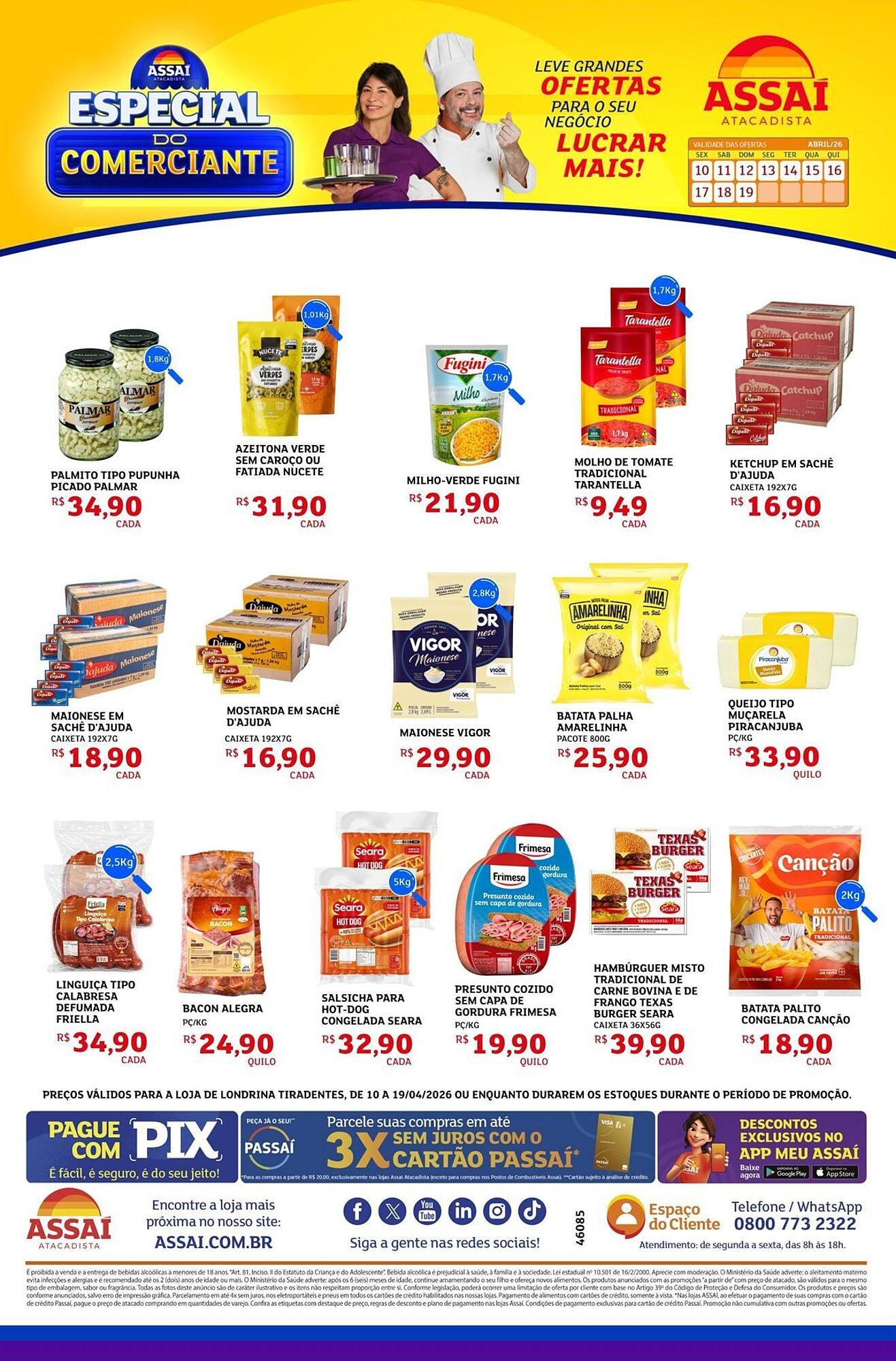 Encarte Assaí Atacadista (2026-04-10 - 2026-04-19)