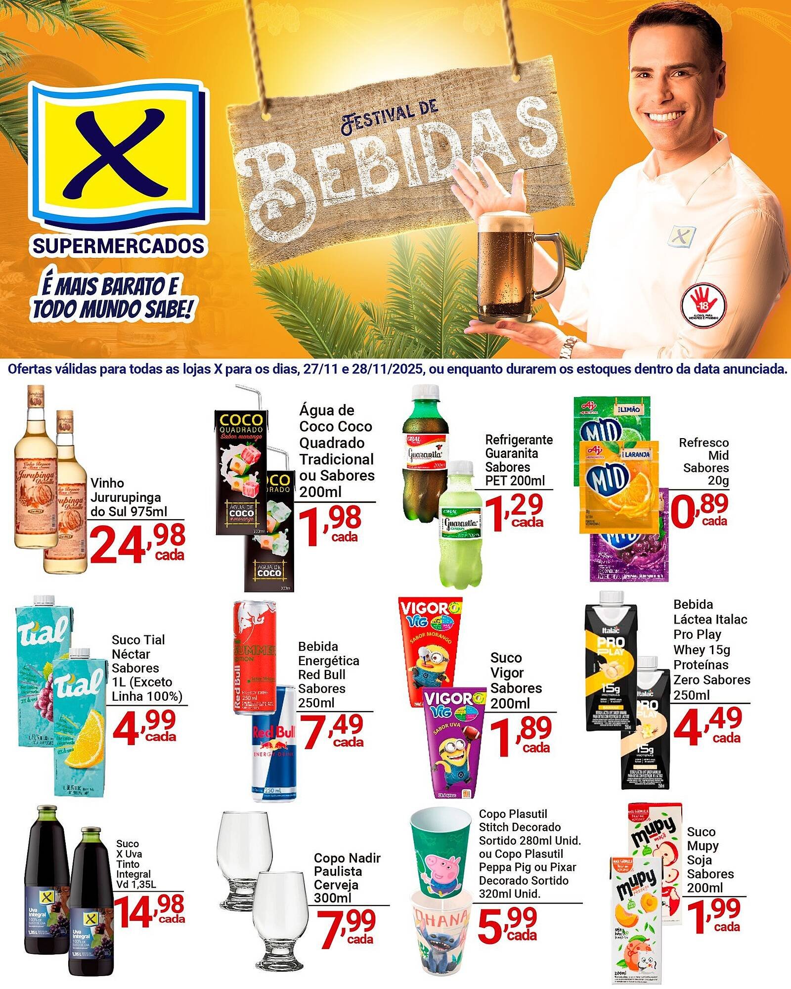 Folheto X Supermercados (2025-11-27 - 2025-11-28)