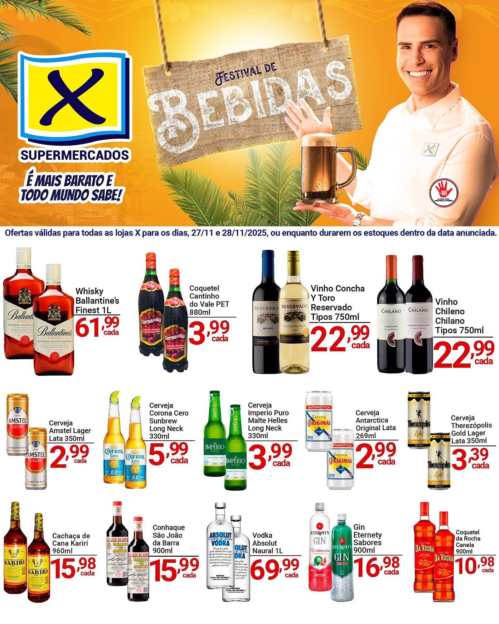 Folheto X Supermercados (2025-11-27 - 2025-11-28)