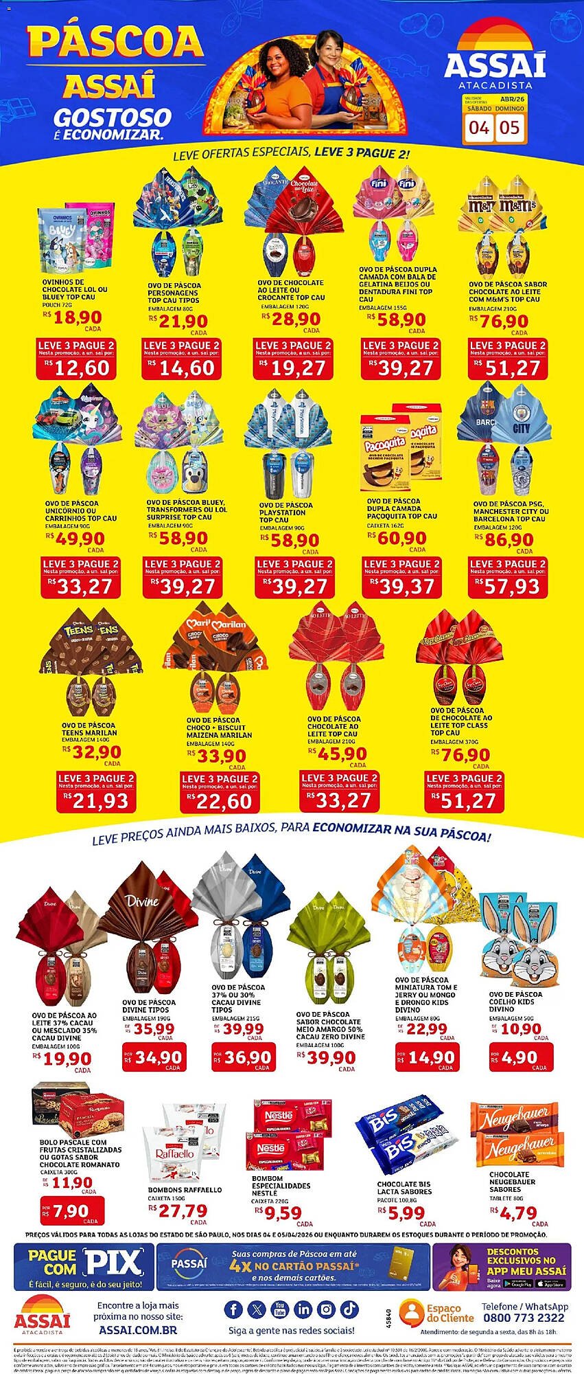 Encarte Assaí Atacadista (2026-04-04 - 2026-04-05)