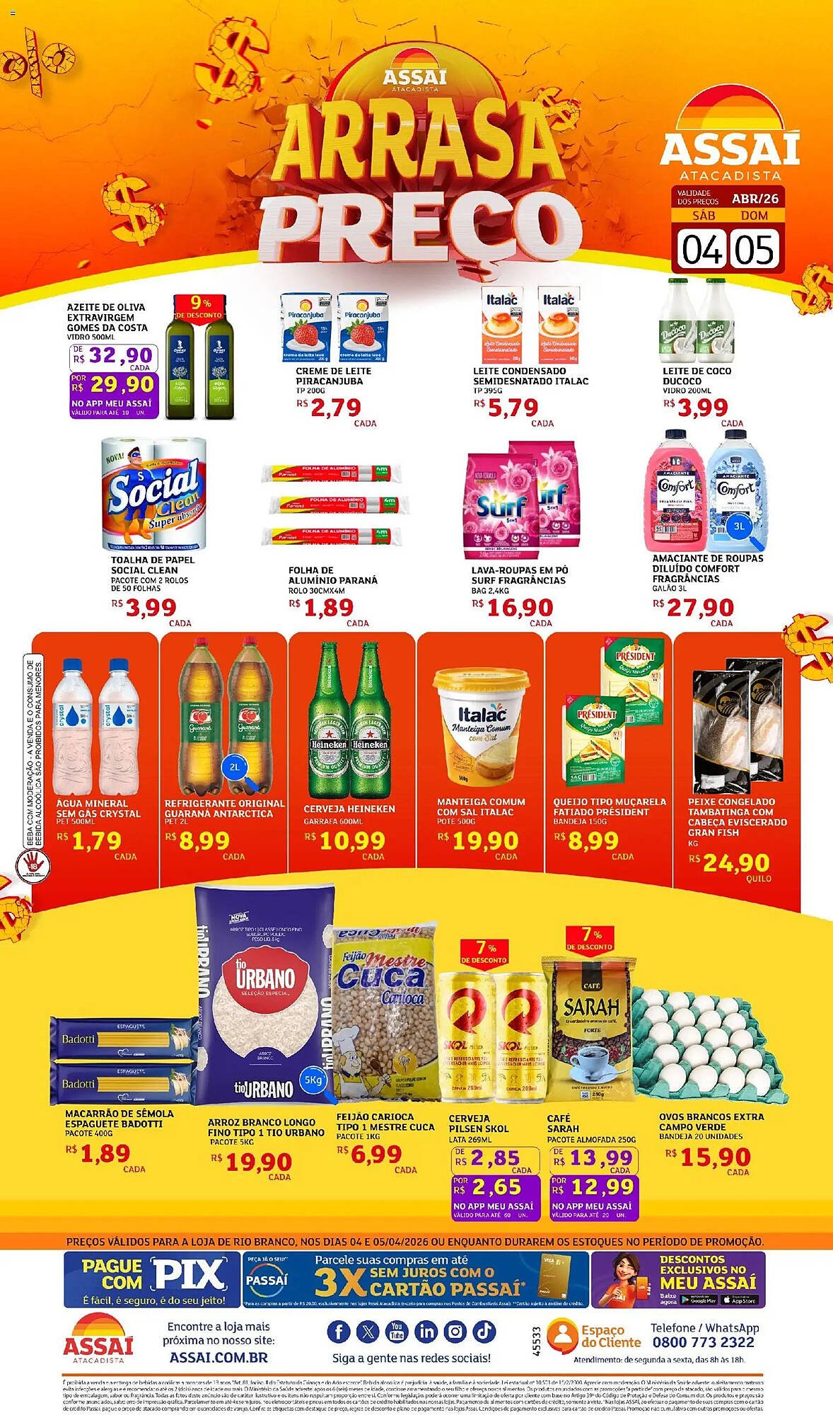 Encarte Assaí Atacadista (2026-04-04 - 2026-04-05)