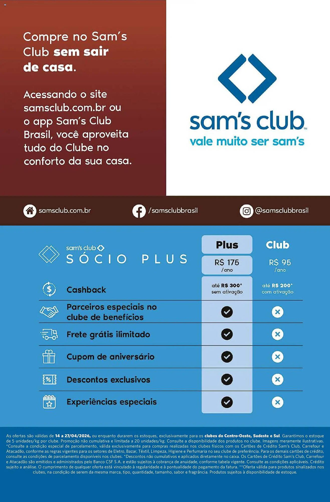 Folheto Sam's Club (2026-04-14 - 2026-04-27)