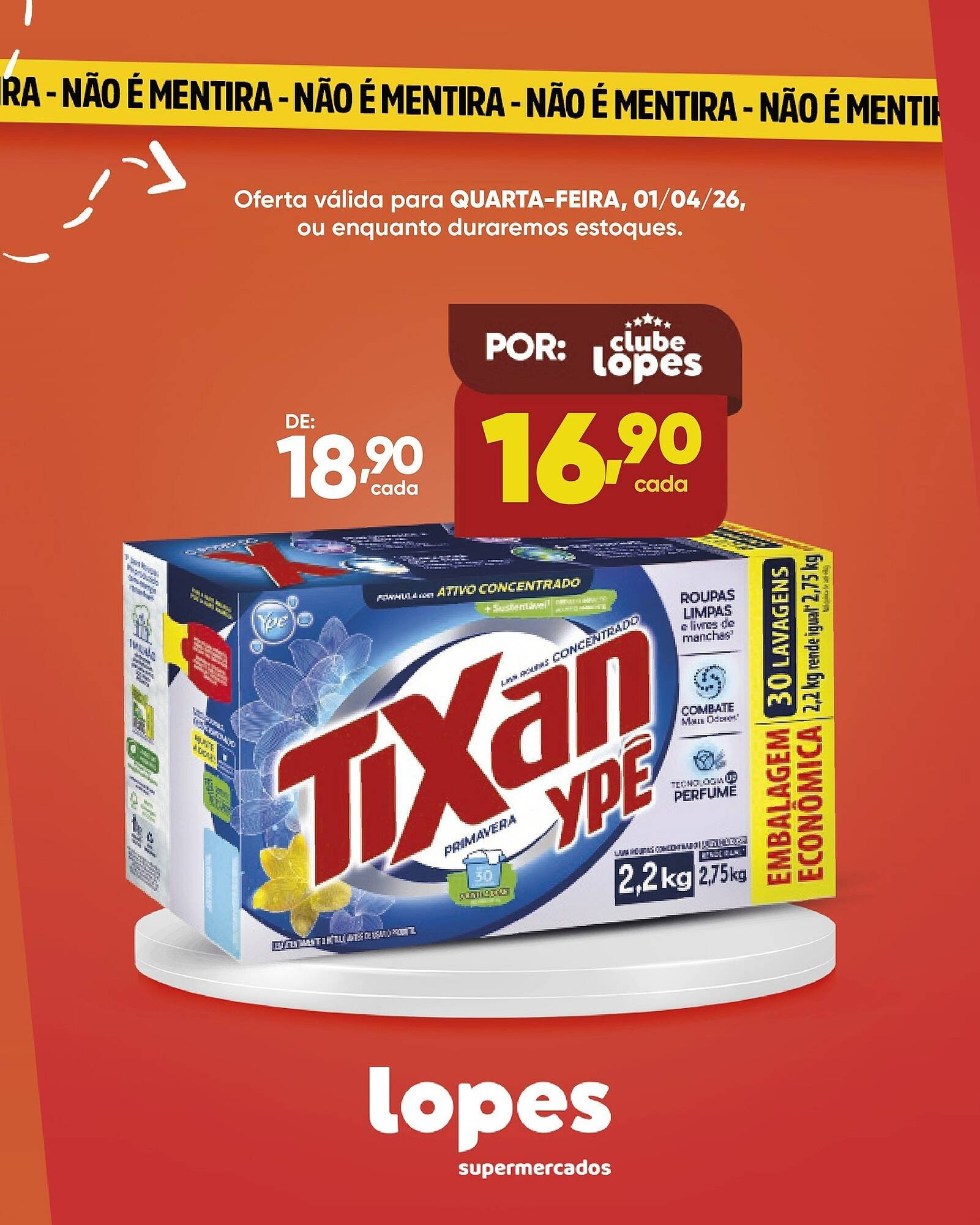 Folheto Lopes Supermercados (2026-04-01 - 2026-04-01)