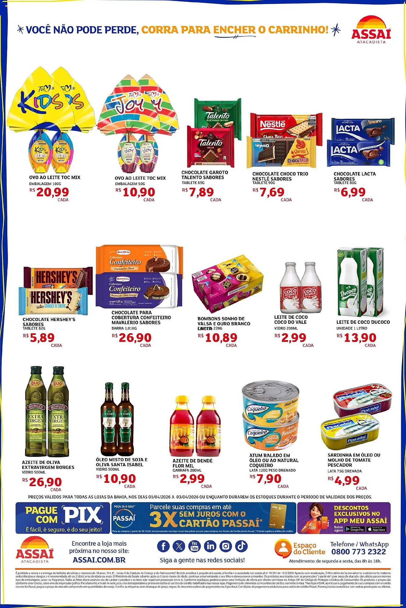 Encarte Assaí Atacadista (2026-04-01 - 2026-04-03)