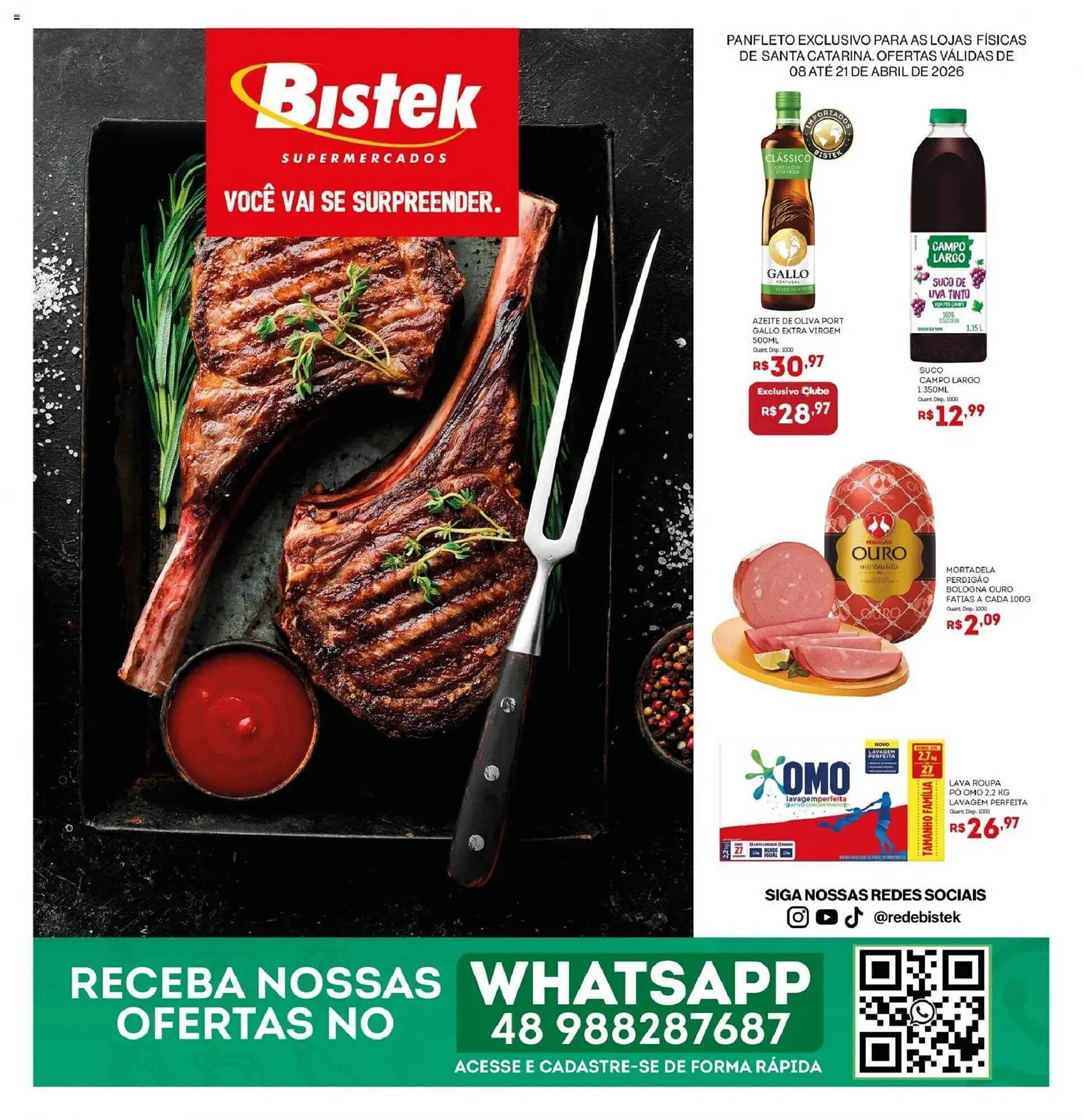 Encarte Bistek Supermercados (2026-04-08 - 2026-04-22)