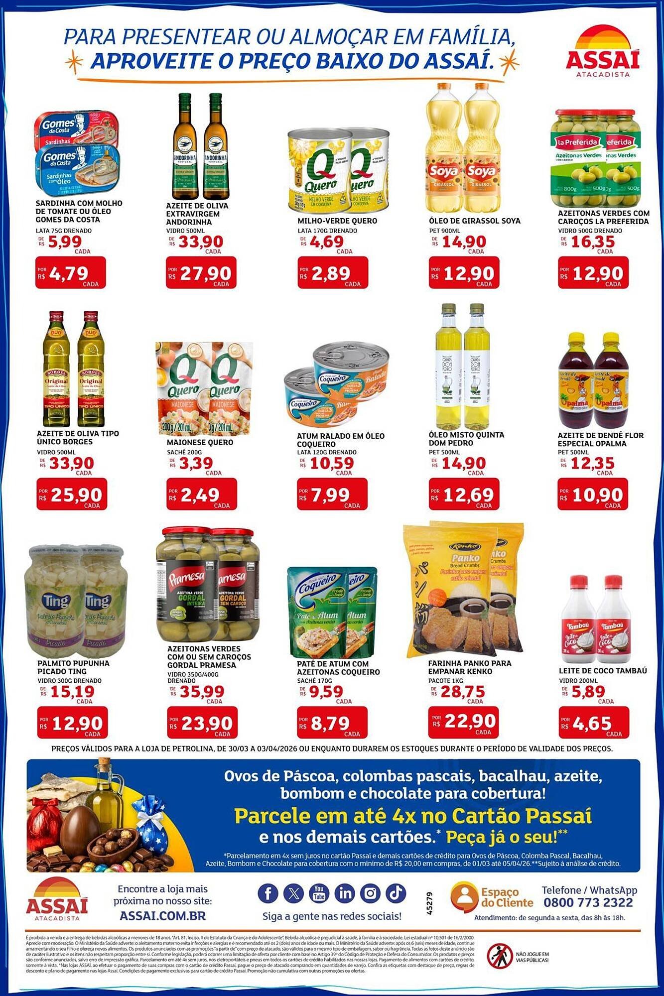Encarte Assaí Atacadista (2026-03-30 - 2026-04-03)